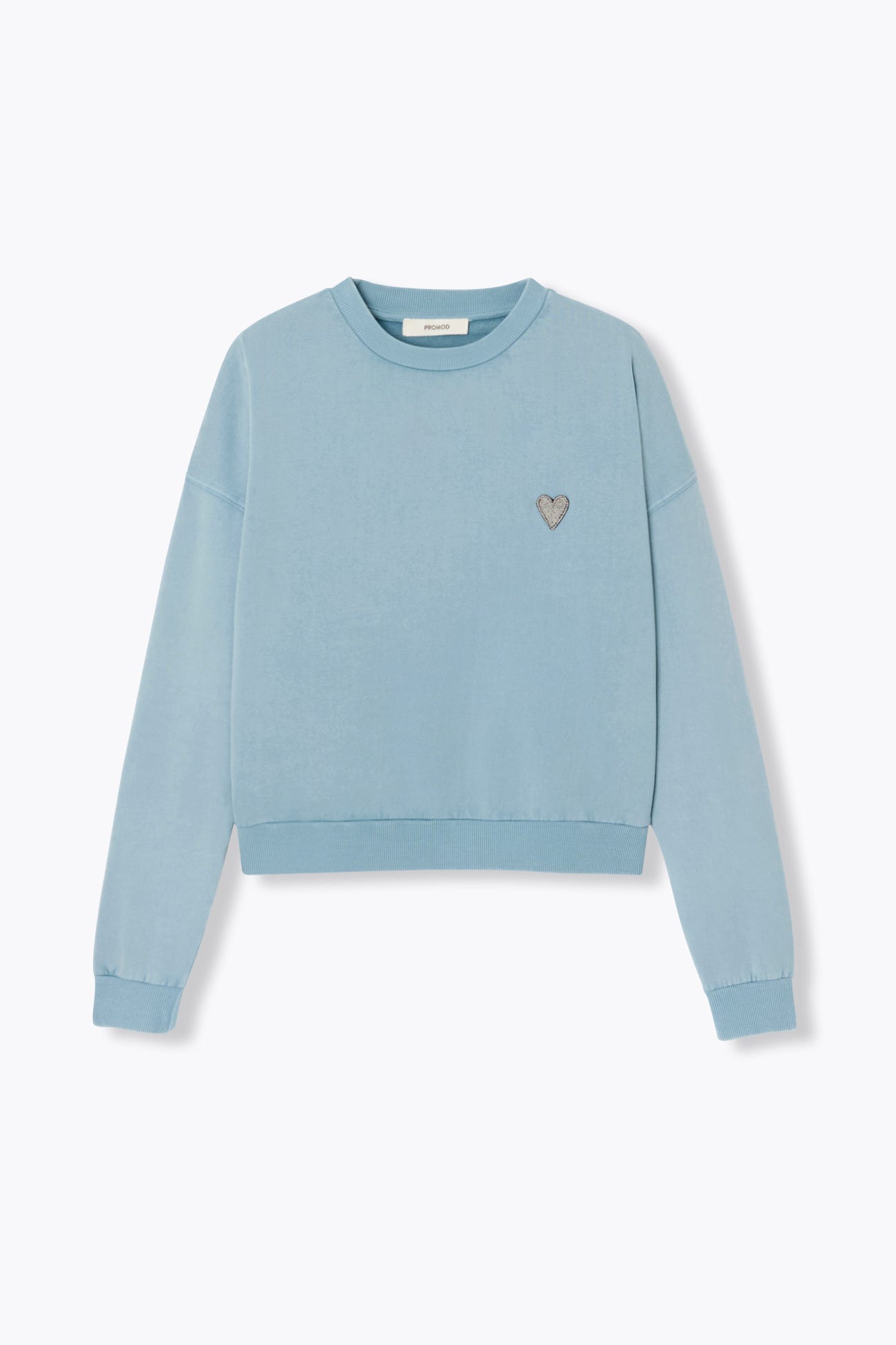 Sudadera corazón bordado