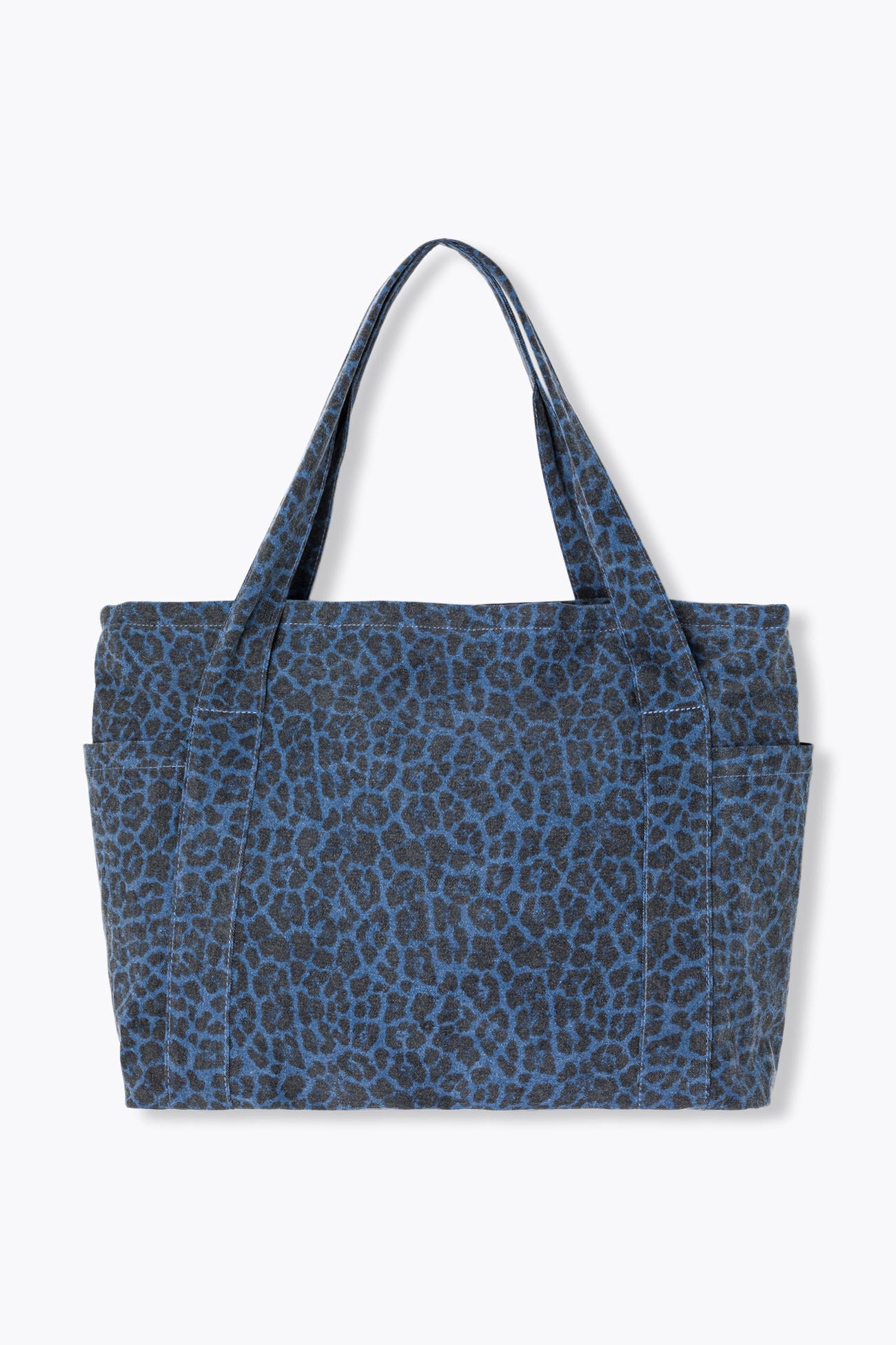 Borsa capiente tela leopardata