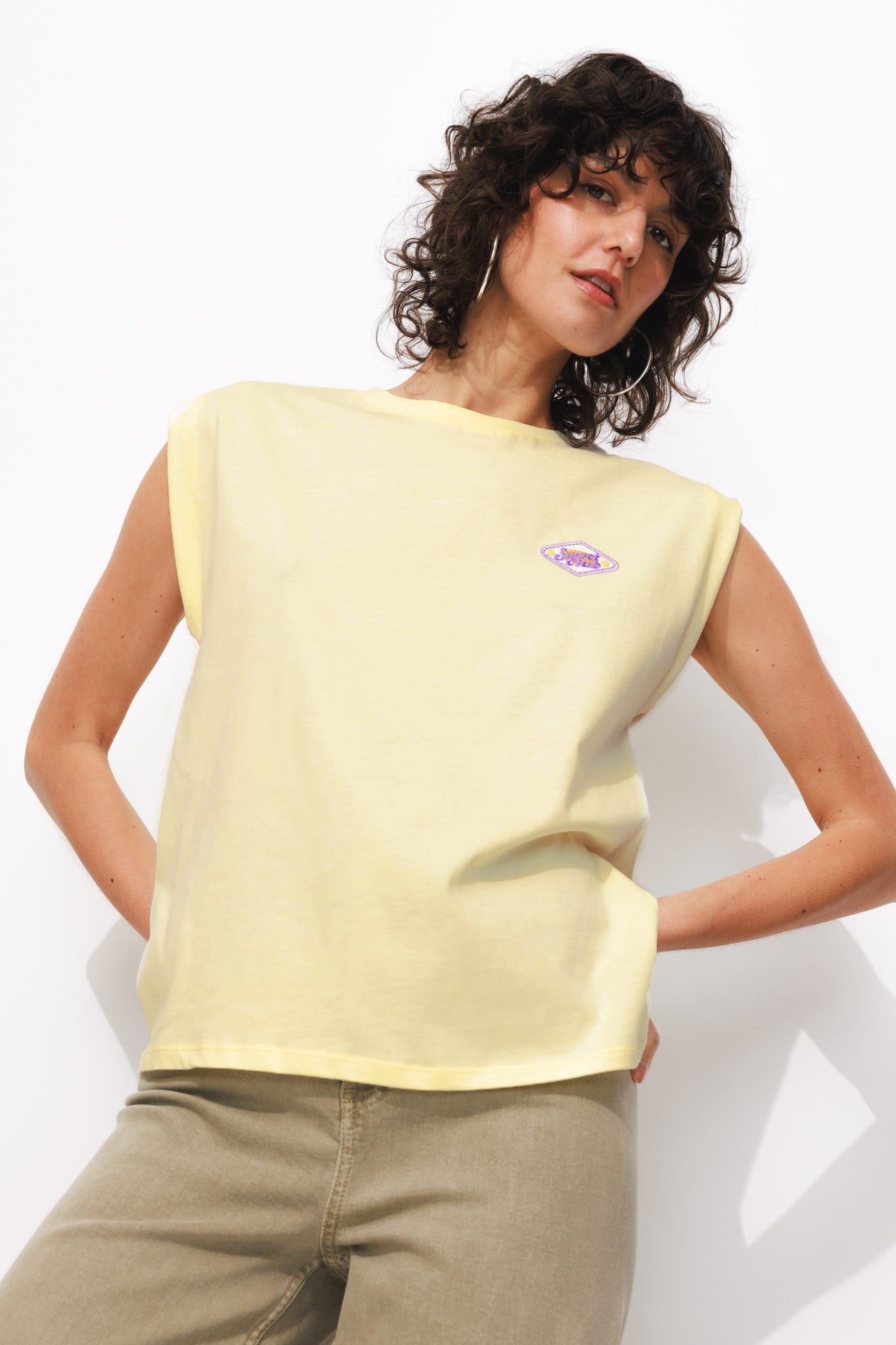 T-shirt with badge