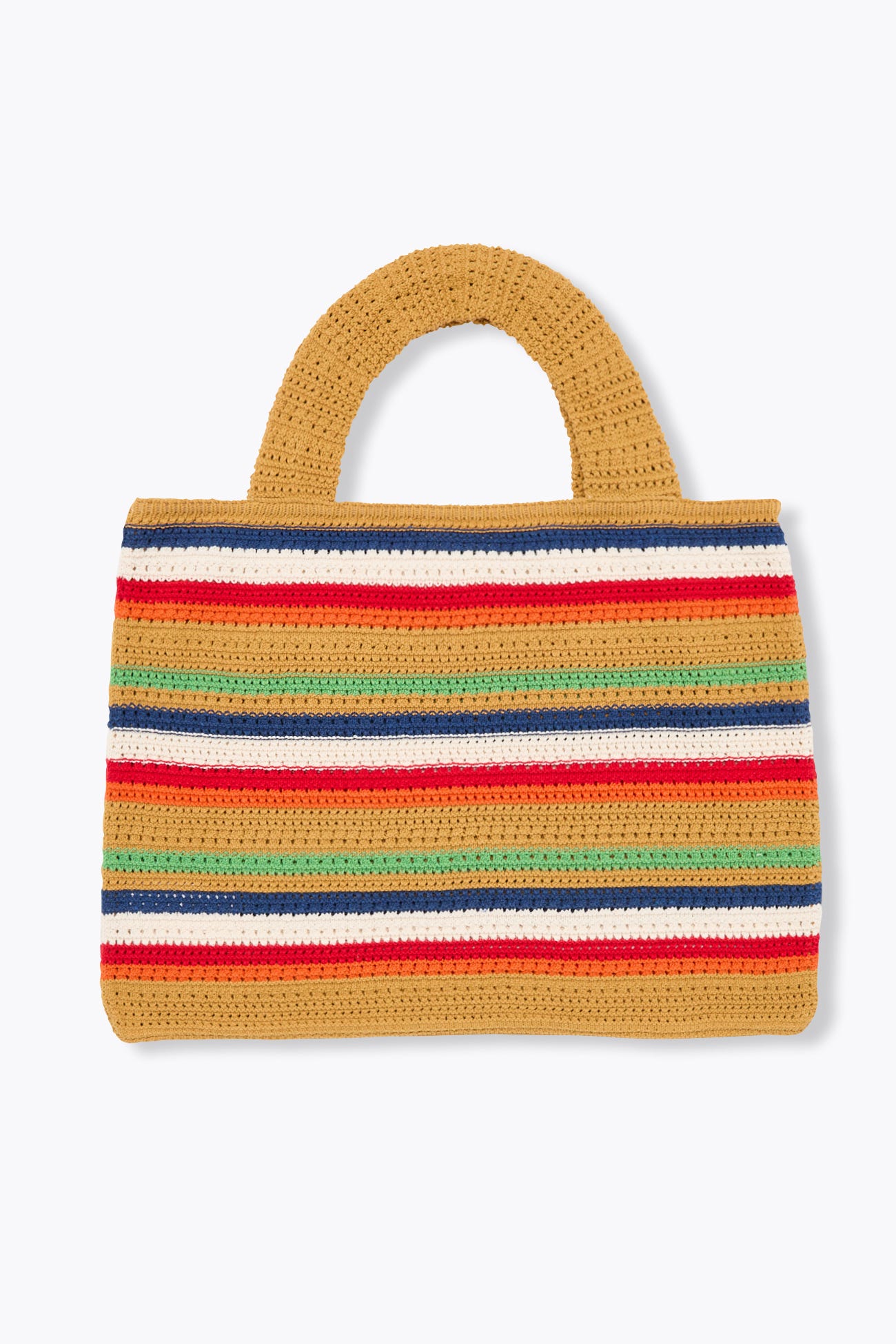 Gestreifte Häkeltasche