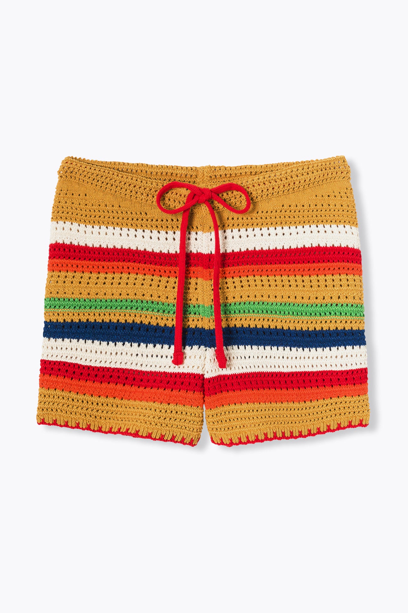 Shorts all'uncinetto