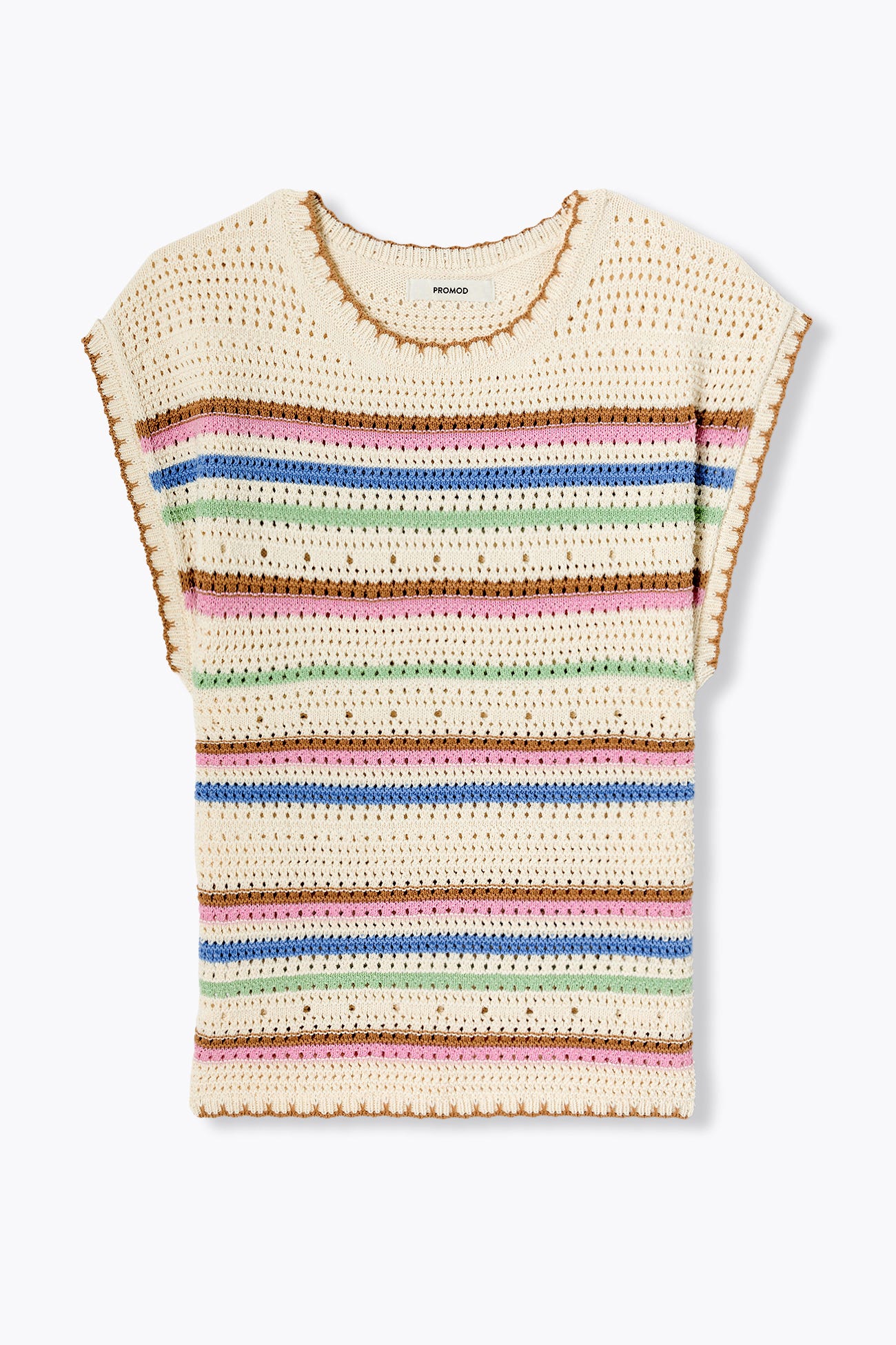 Maglia smanicata all'uncinetto