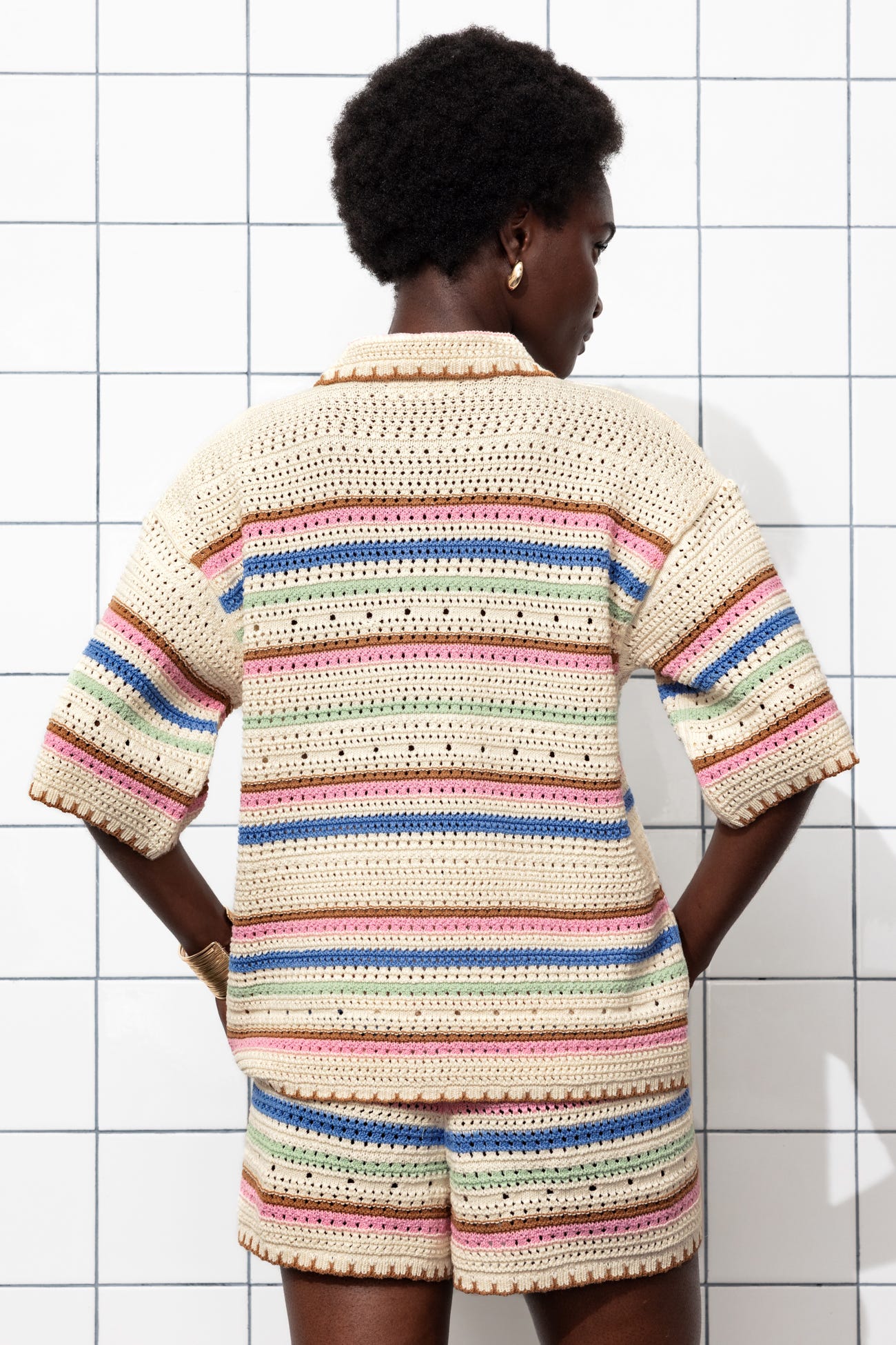Cardigan all'uncinetto