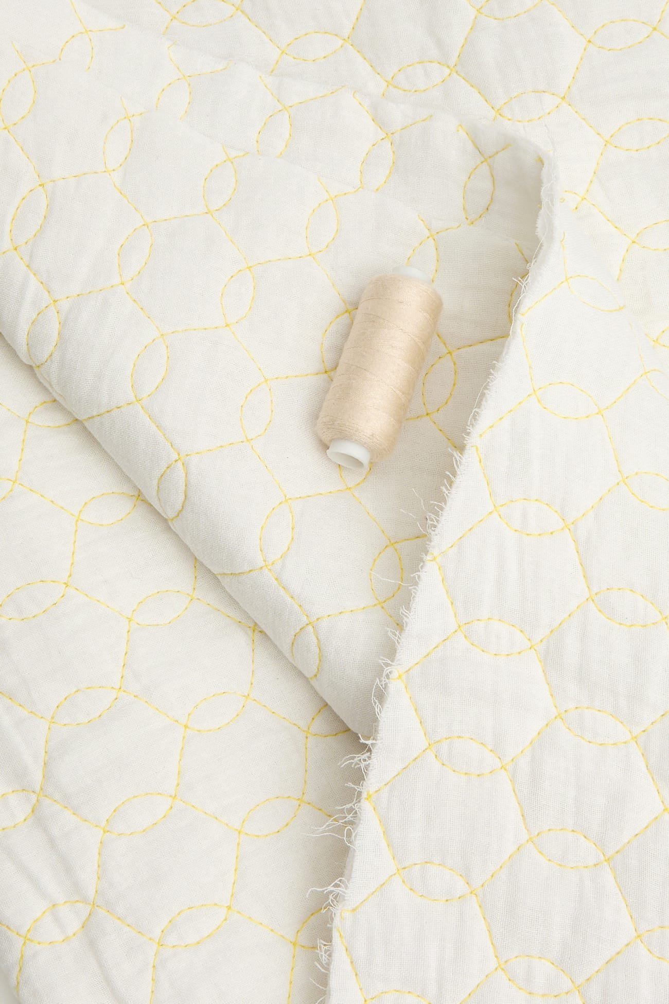 Coupon 2 m coton matelassé uni