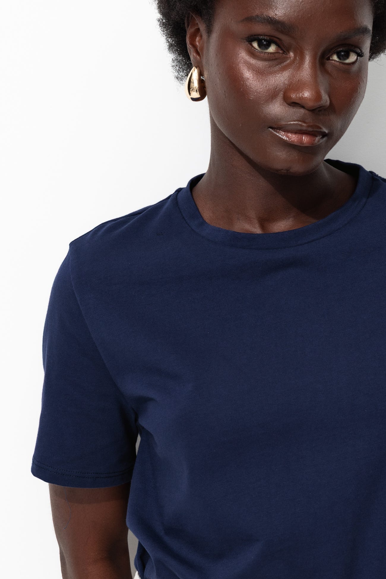 T-shirt in cotone tinta unita