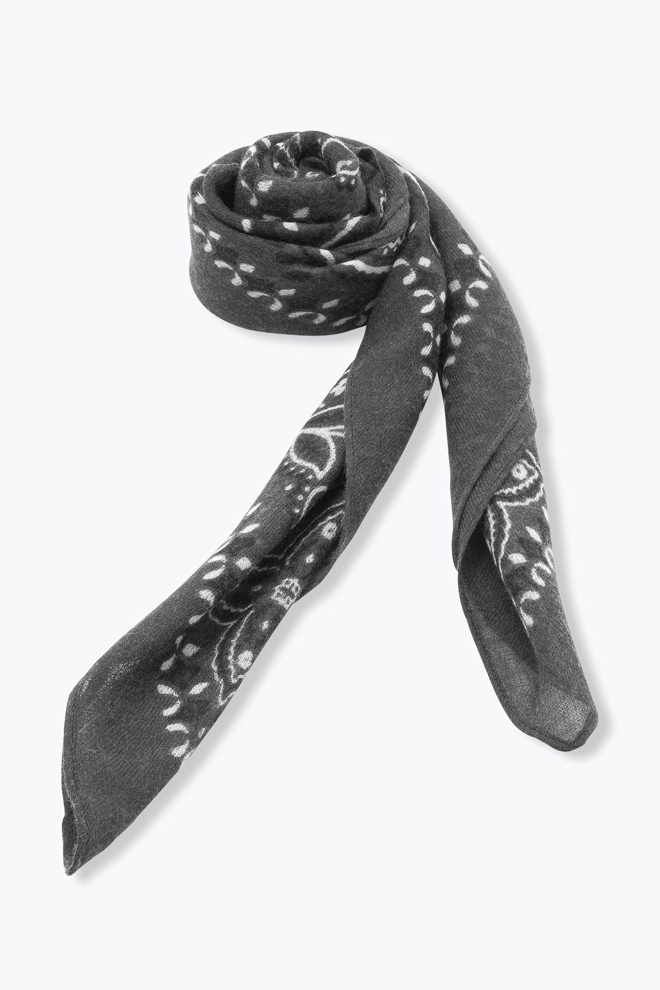Grand foulard bandana en laine