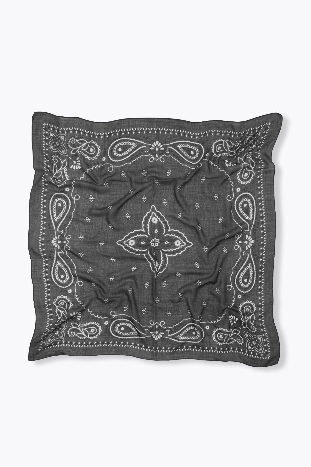 Grand foulard bandana en laine