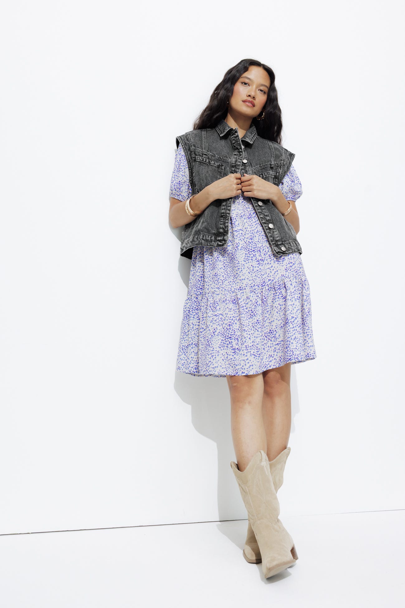 Veste en jean sans manches