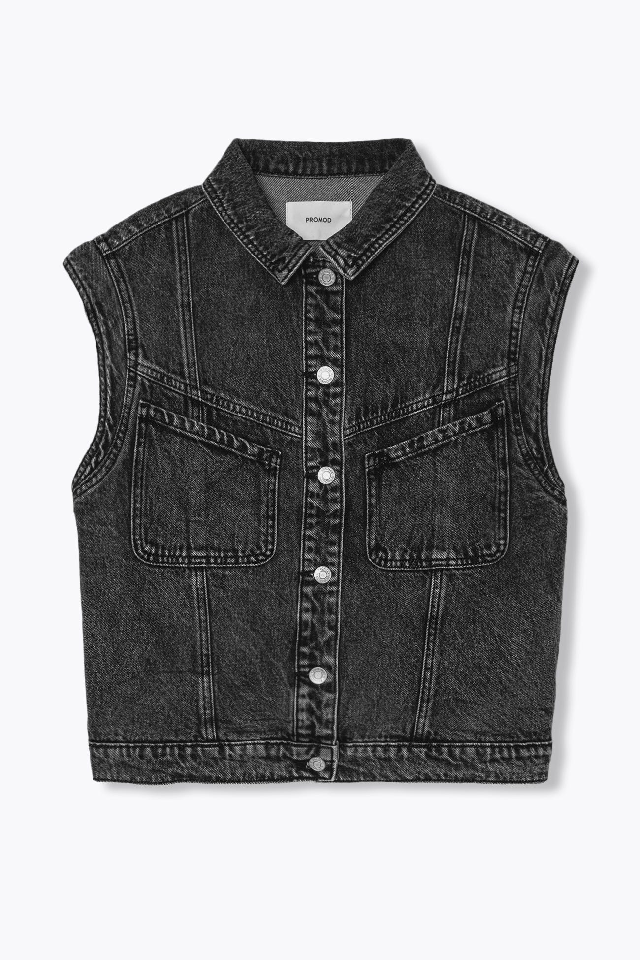 Veste en jean sans manches