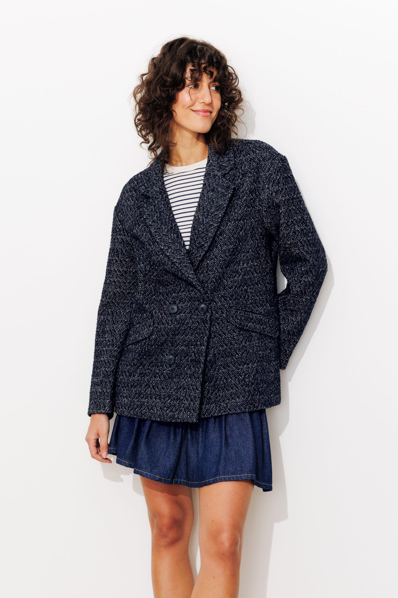 Veste tweedée Femme