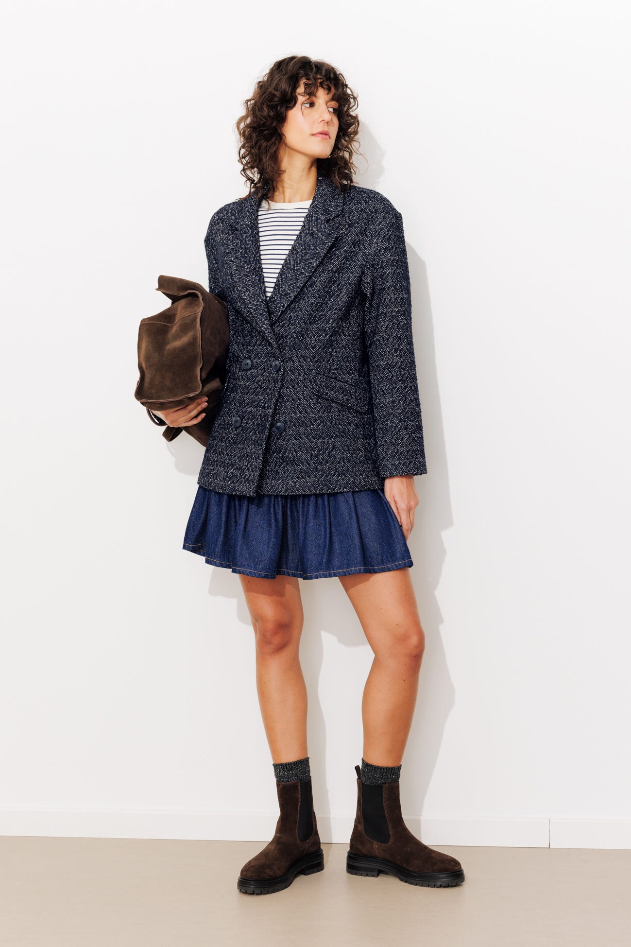 Veste tweedée Femme