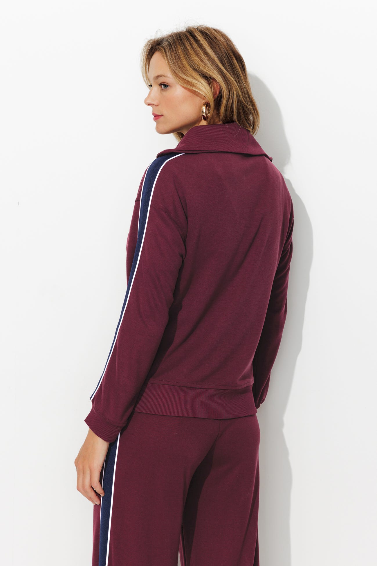 Sweat-shirt à bandes Femme