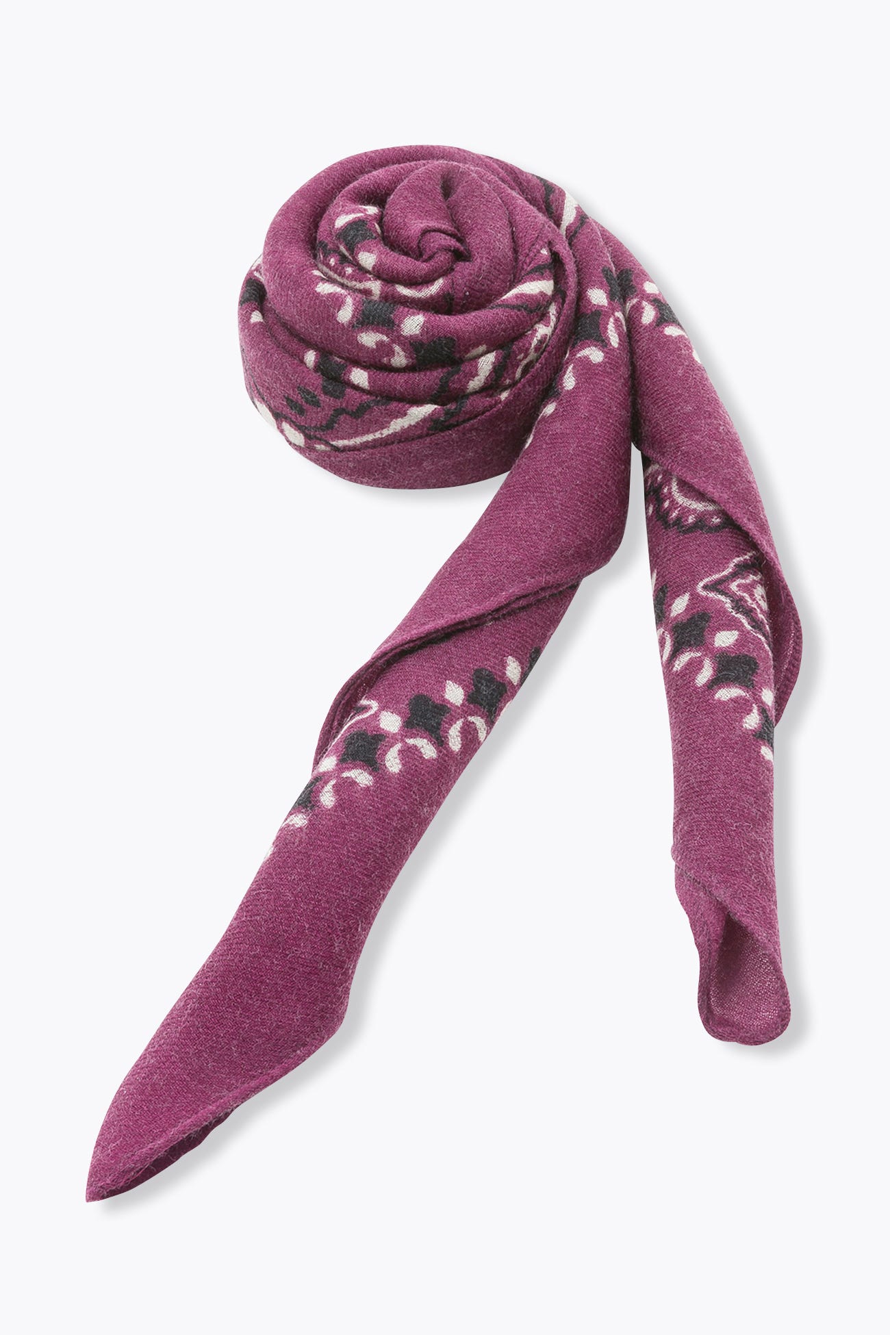 Wool bandana scarf