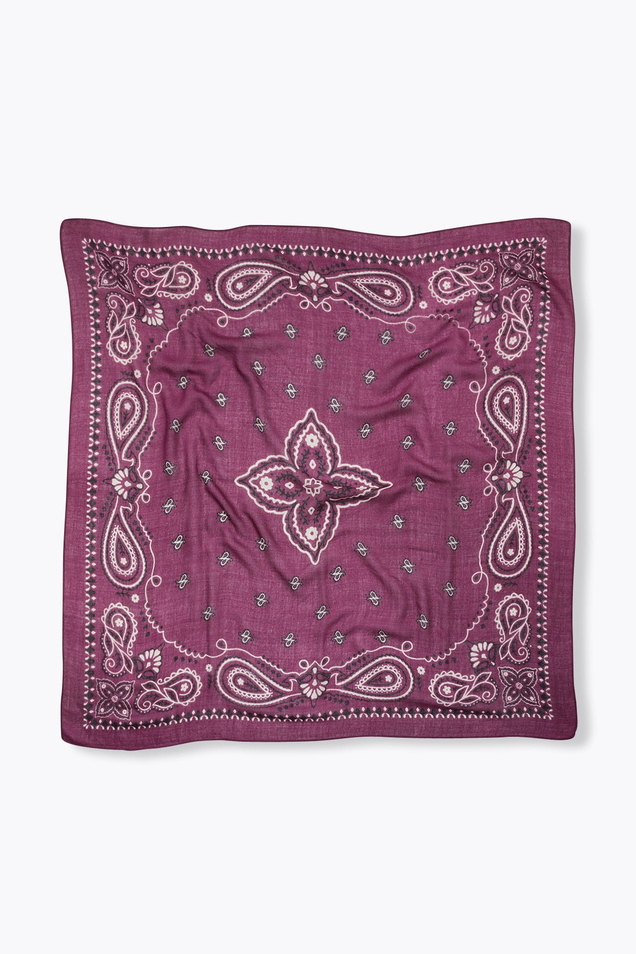 Grand foulard bandana en laine