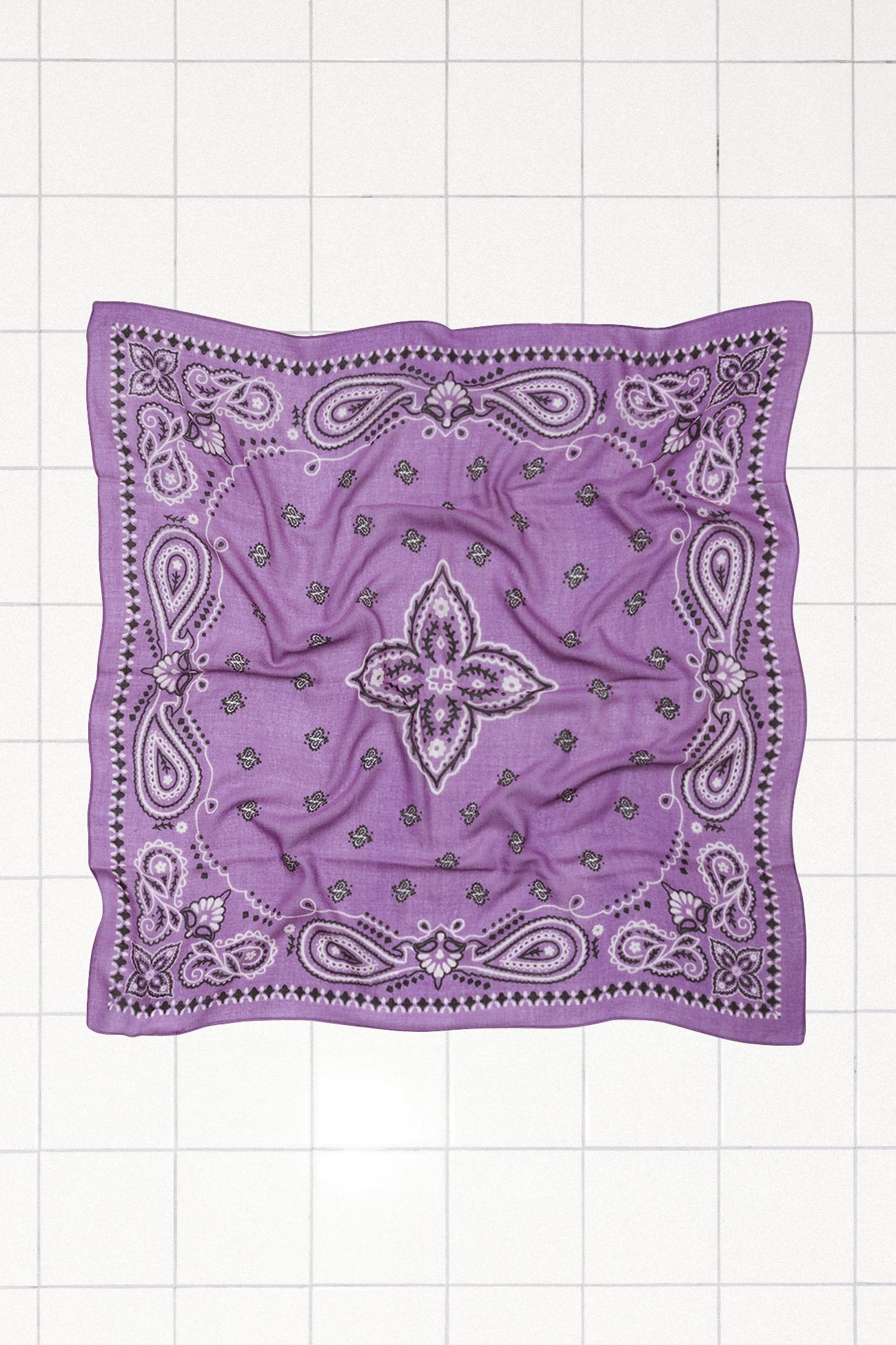 Grand foulard bandana en laine