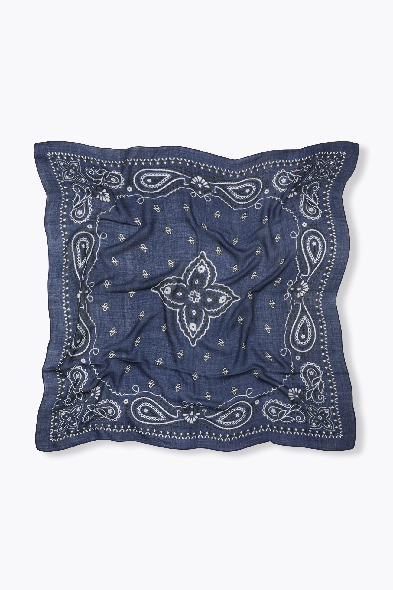 Grand foulard bandana en laine