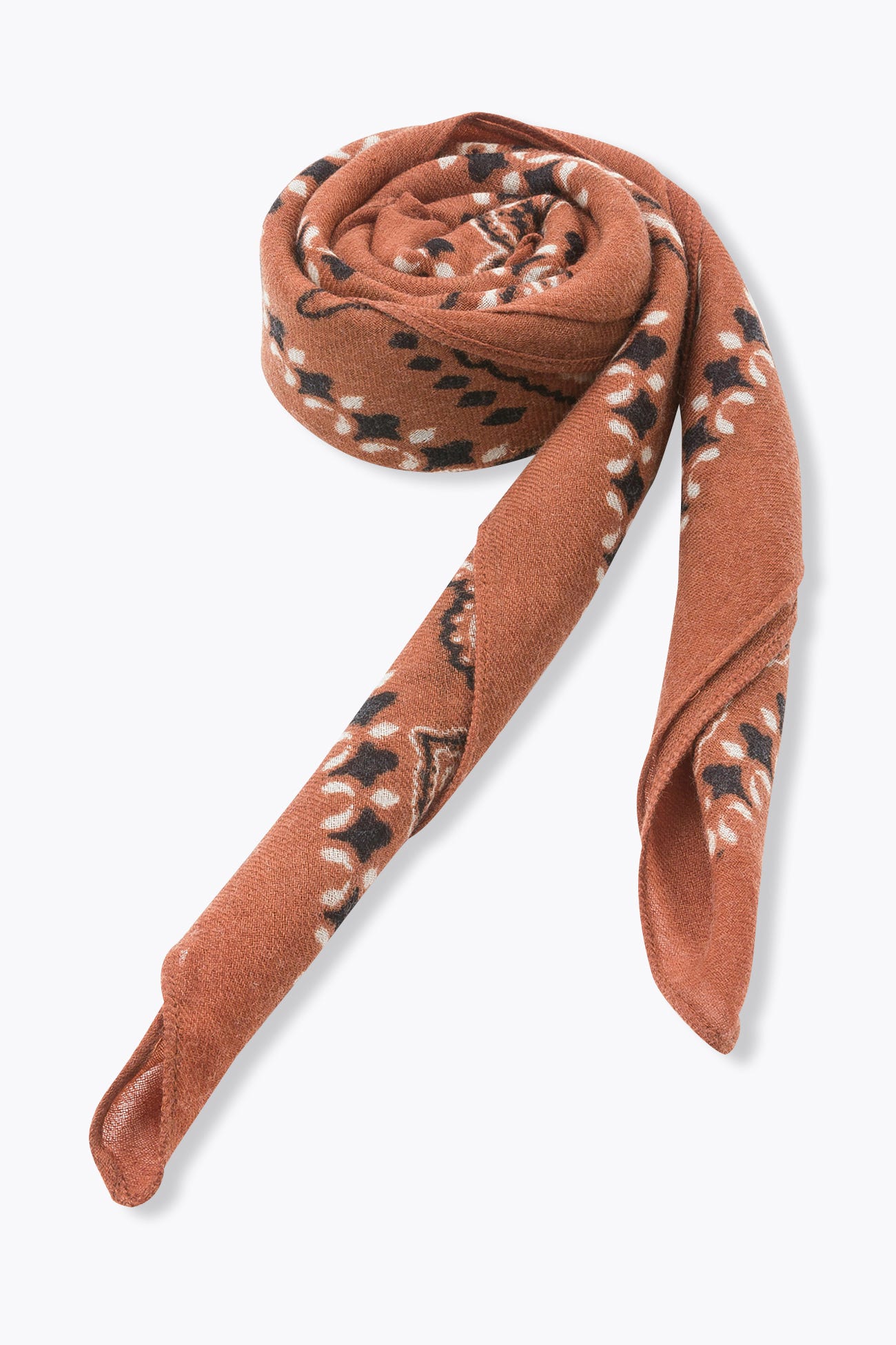 Grand foulard bandana en laine