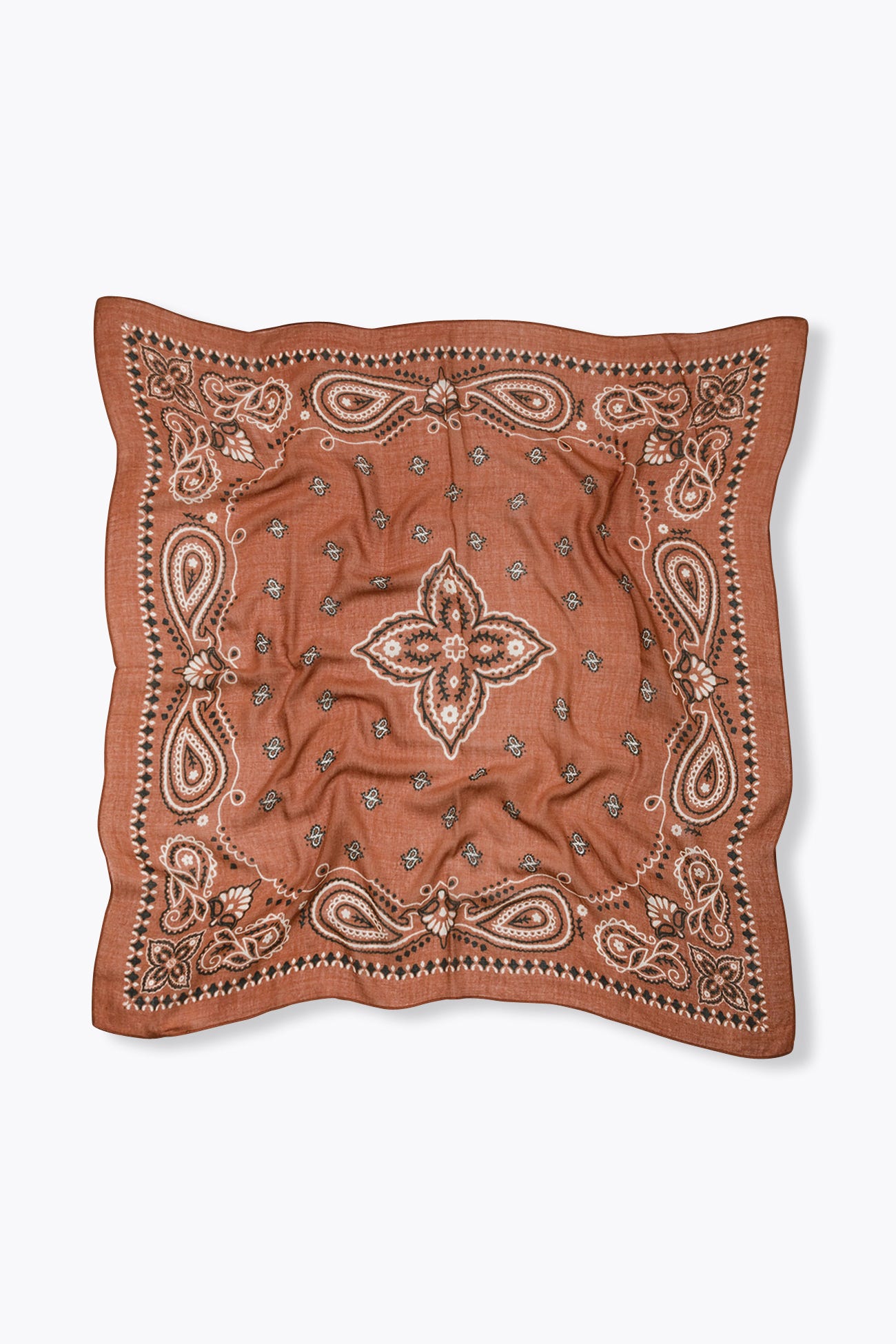 Grand foulard bandana en laine