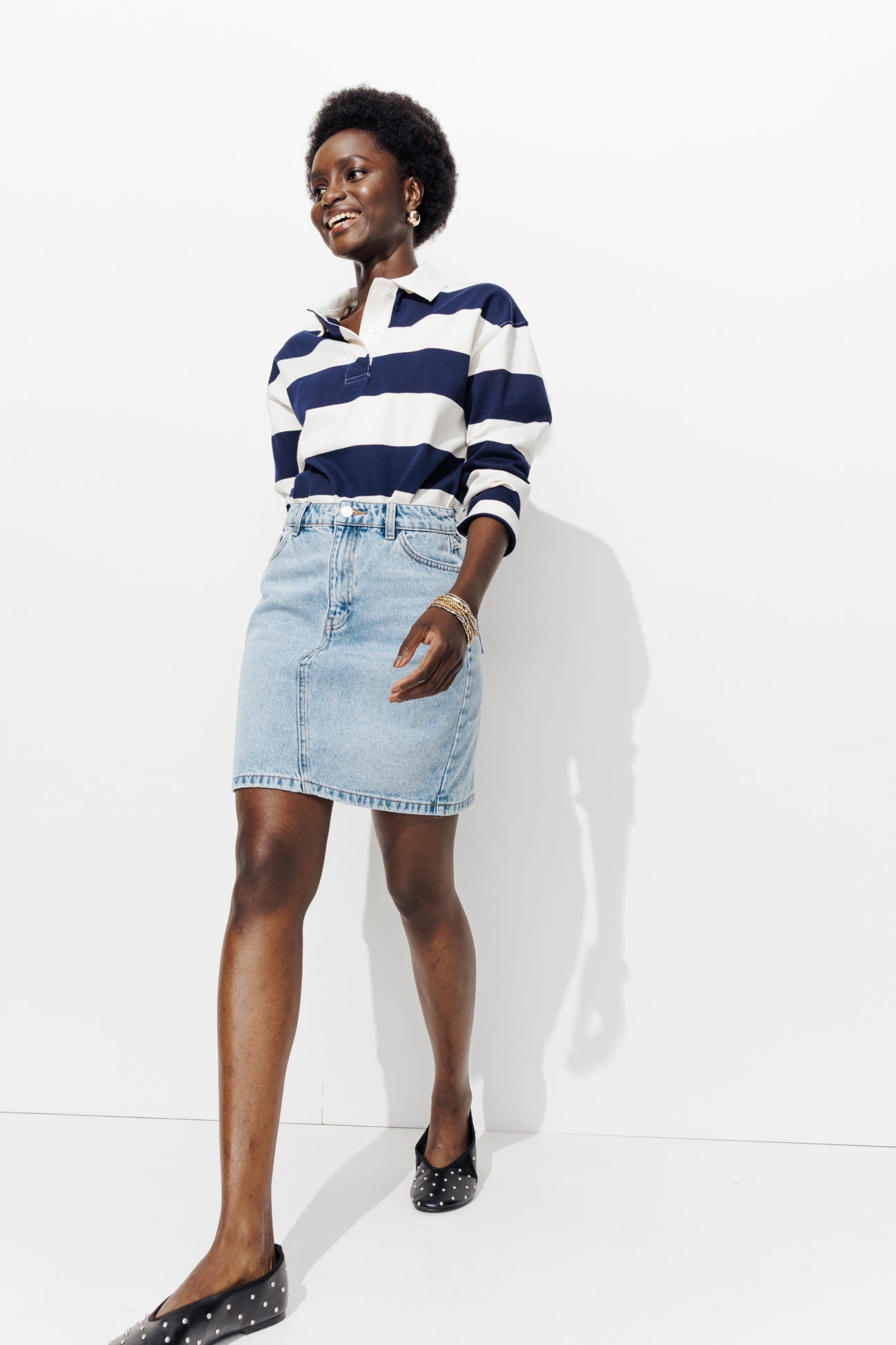 Jupe courte en jean Femme