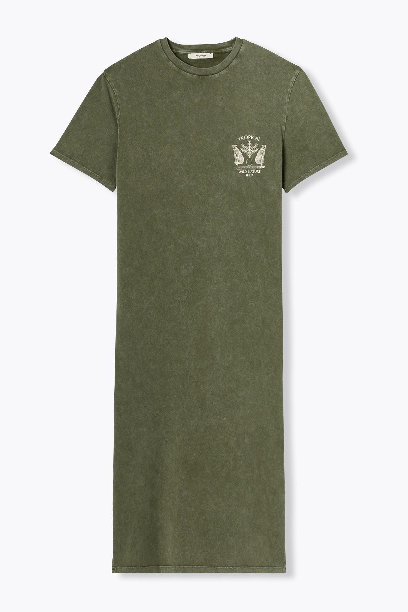 Robe t-shirt motif panthère