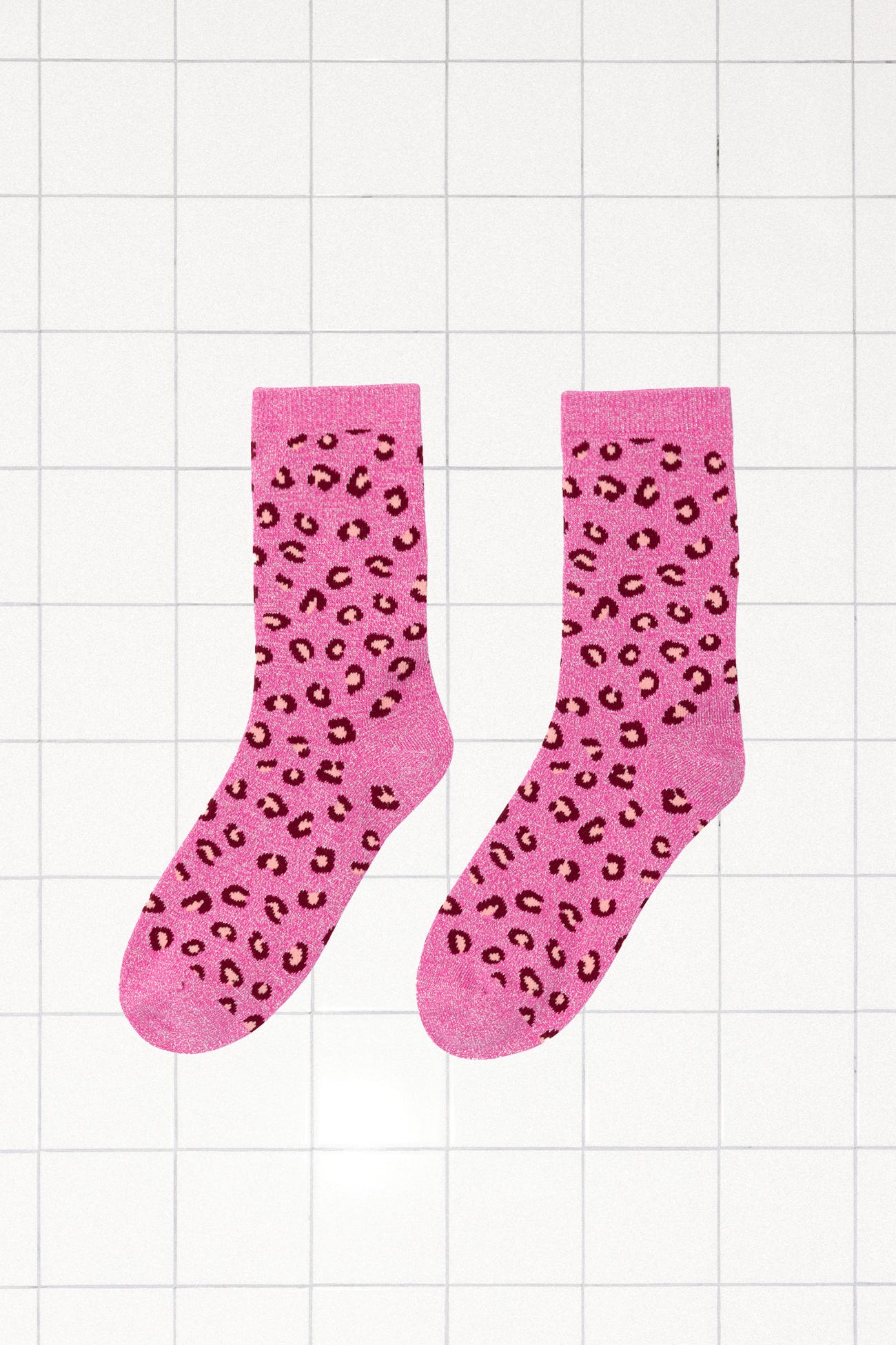 Chaussettes léopard paillettes