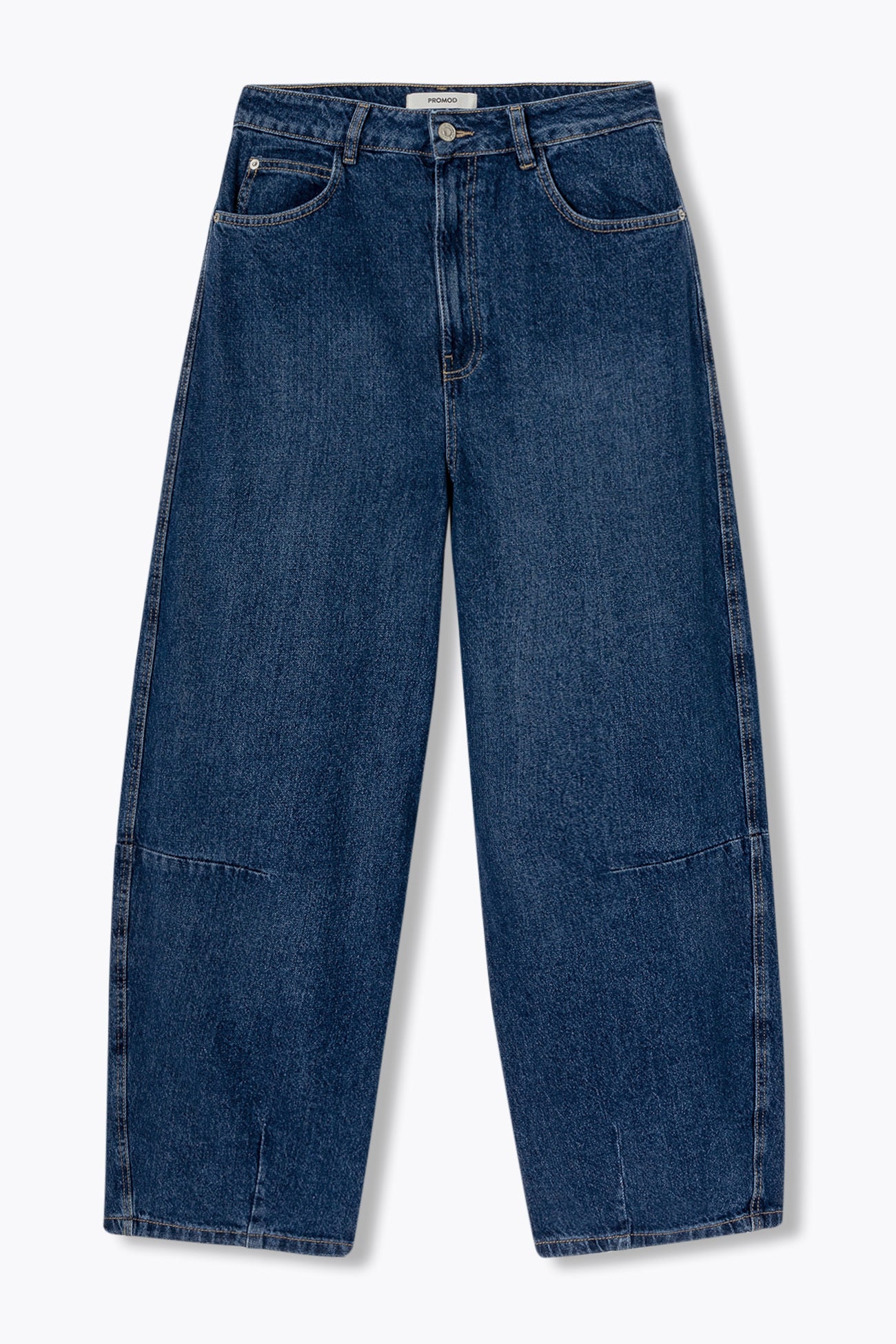 Jean Déchiré Femme TACSTRUN - Motif Drapeau Américain, Taille Haute, Jambes évasées - Taille S, Bleu