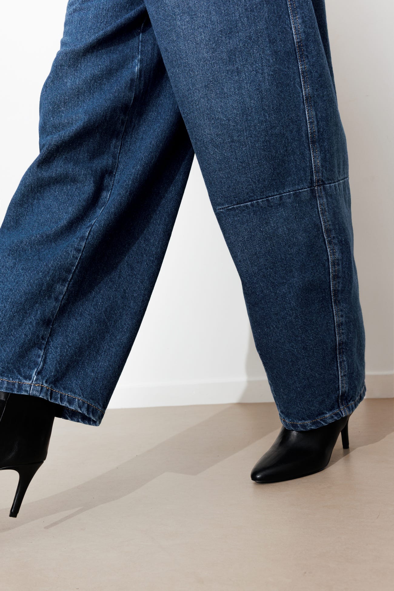 Jean taille haute barrel