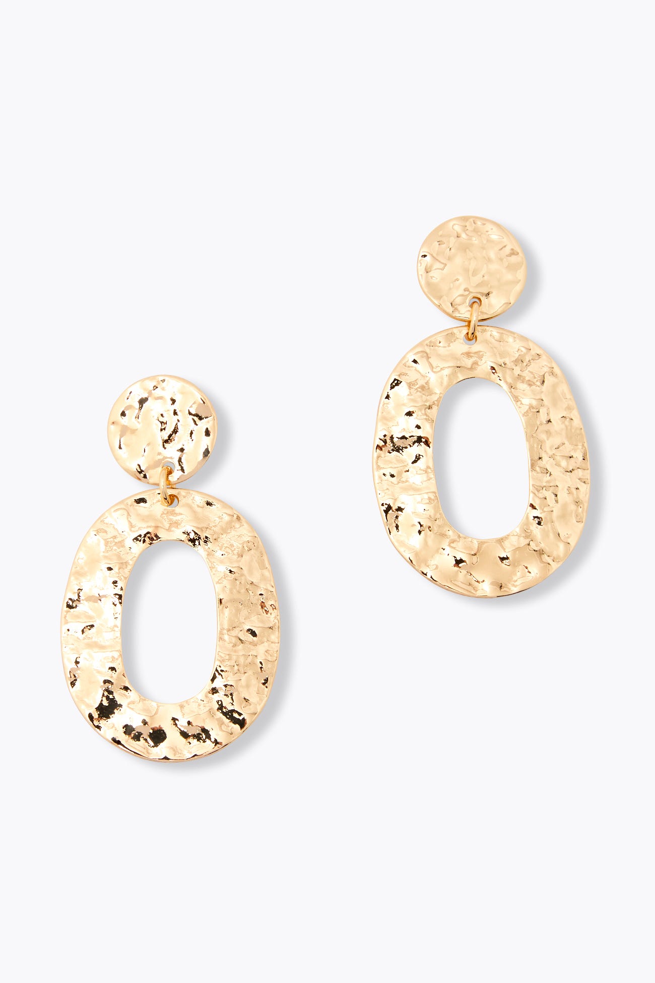 Boucles d'oreilles martelées