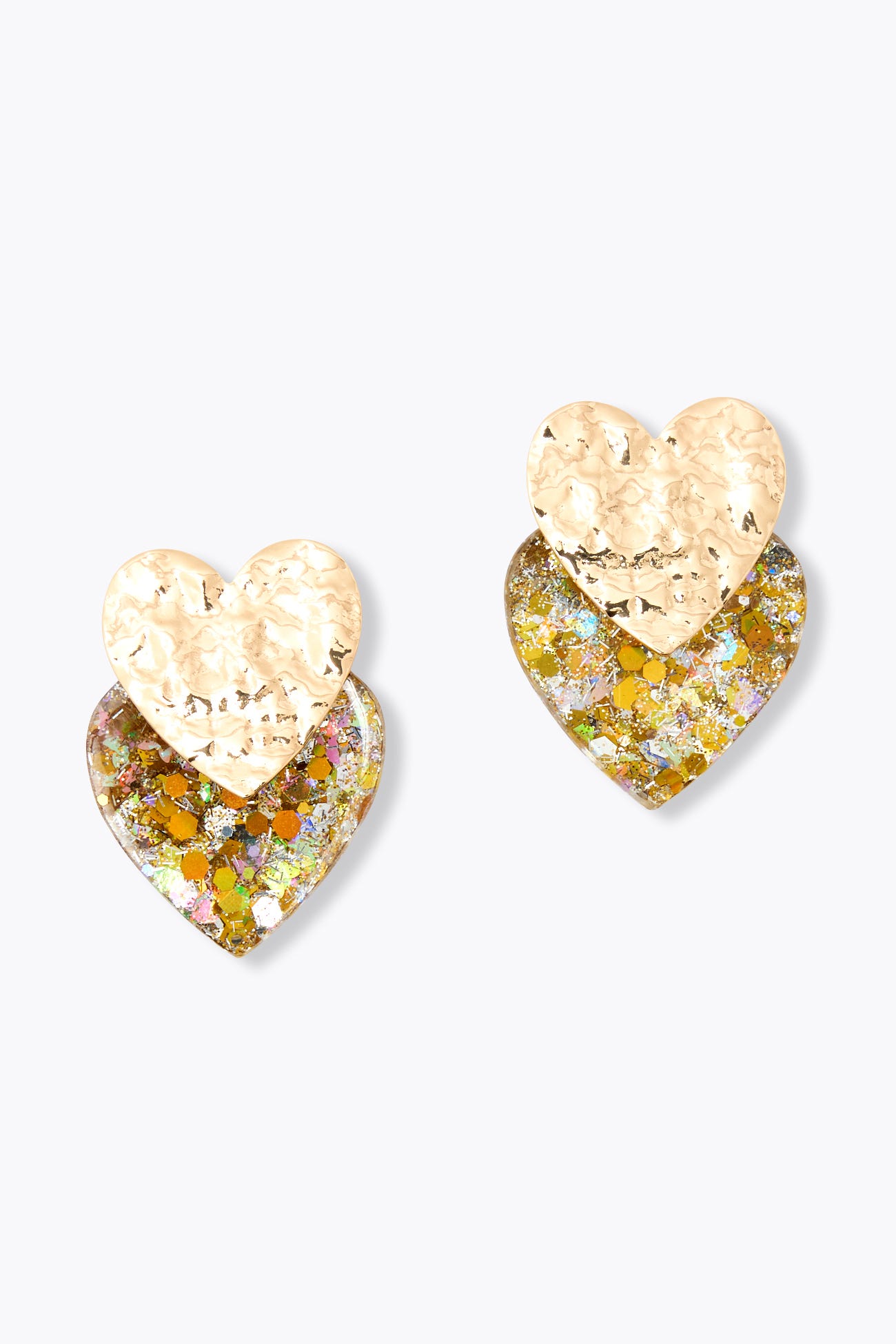 Boucles d'oreilles 2 coeurs