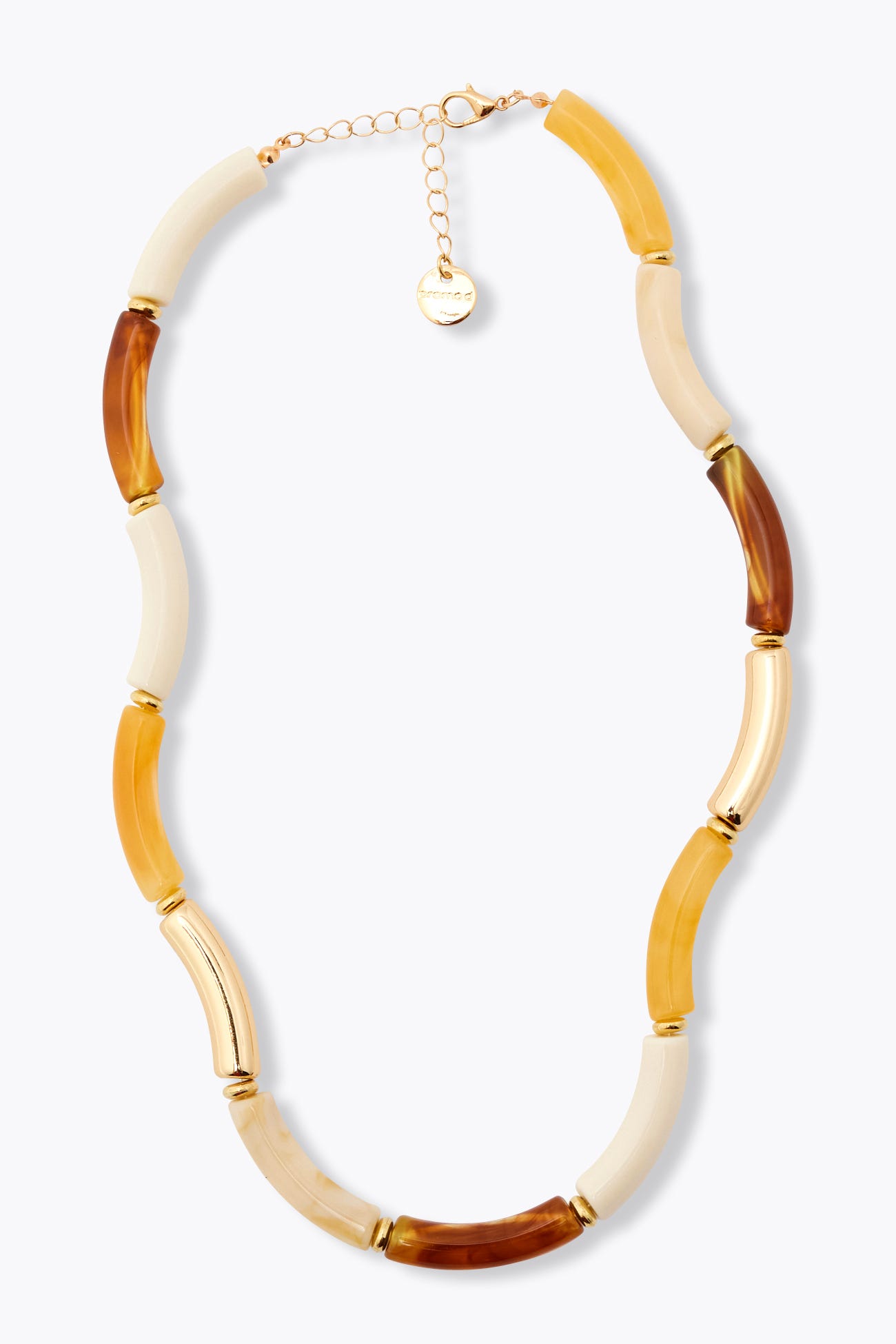 Collier perles macaroni Femme