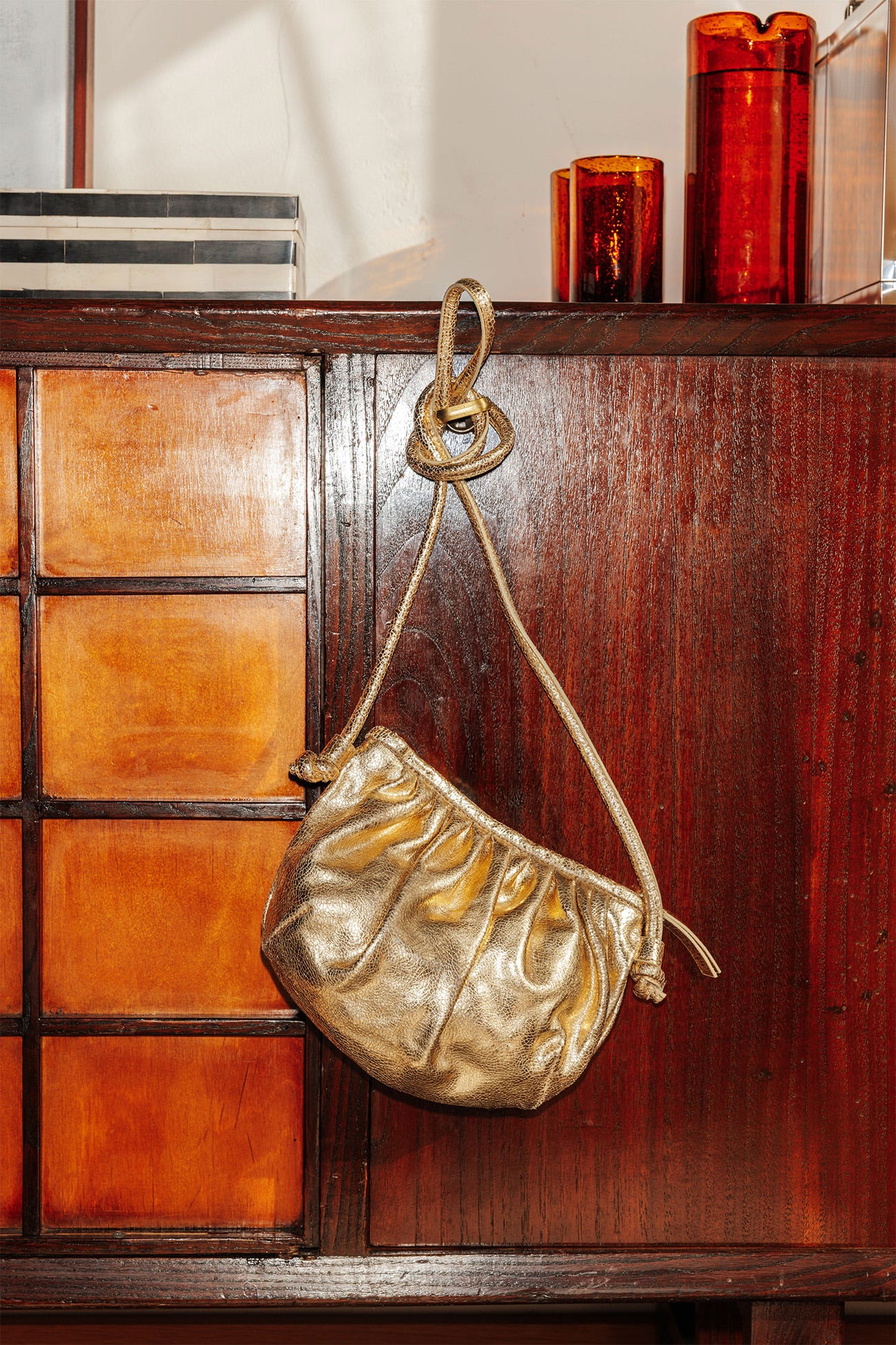 Sac en cuir irisé Femme