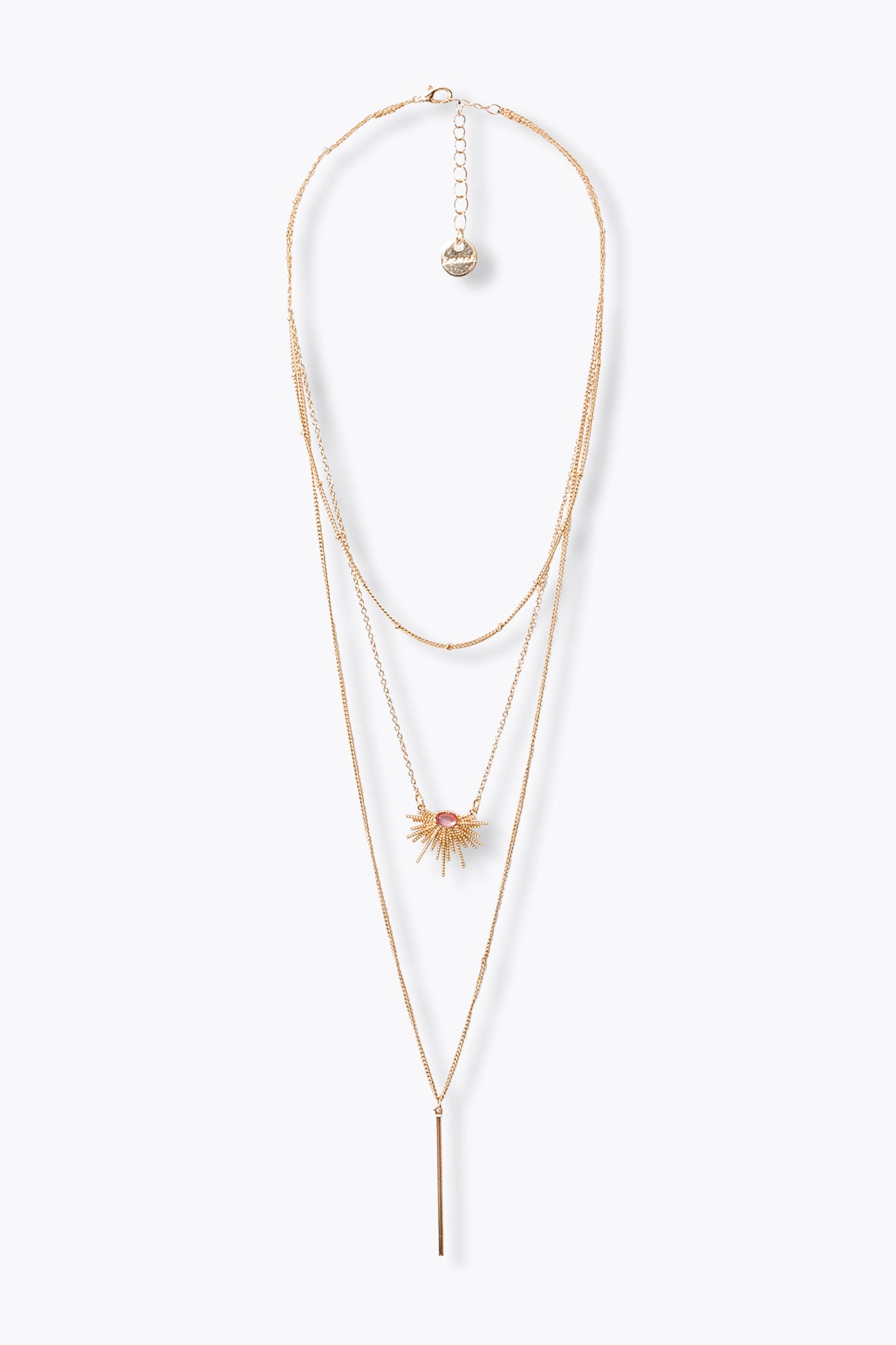 Collier 3 rangs fantaisie