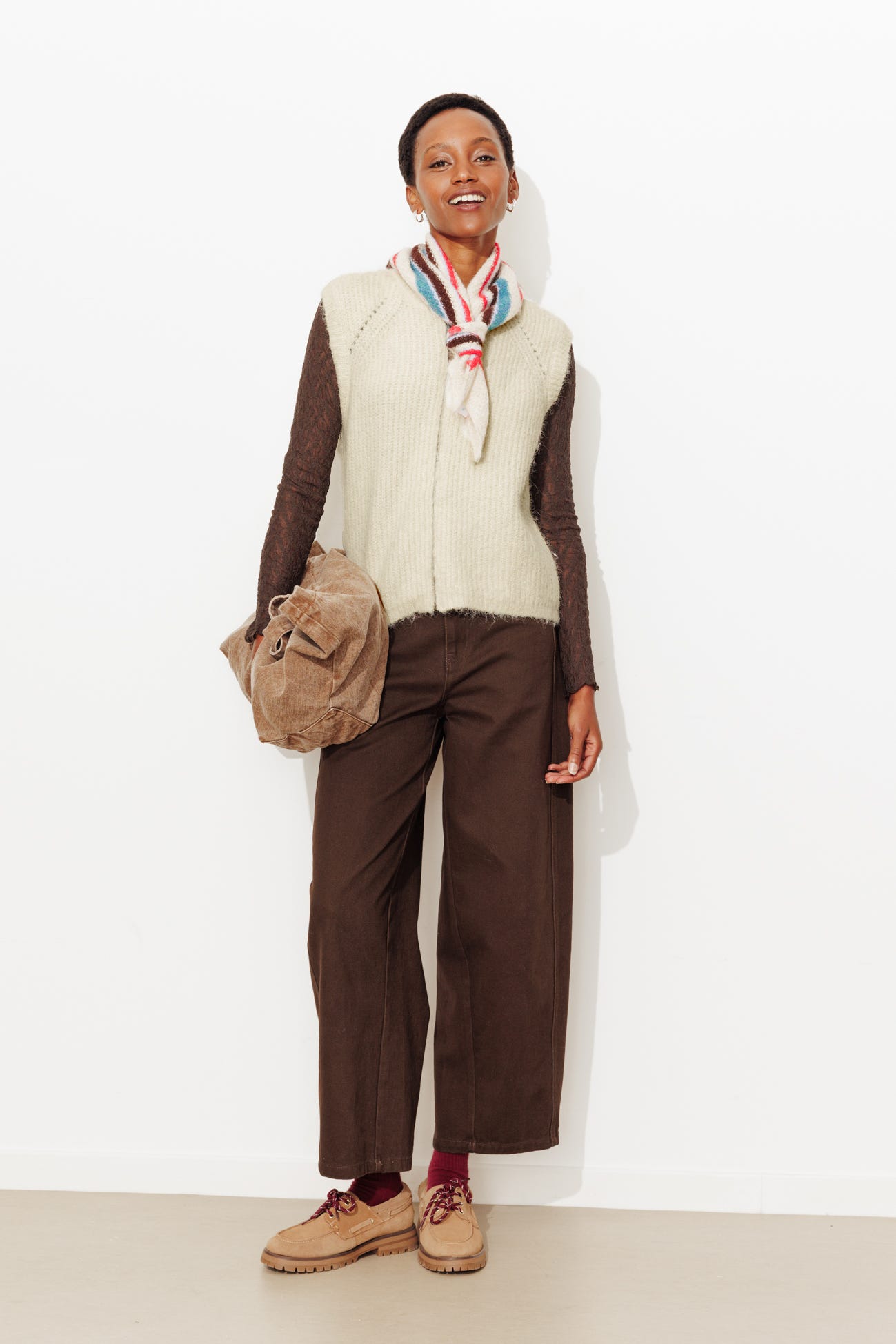 Gilet zippé sans manches Femme