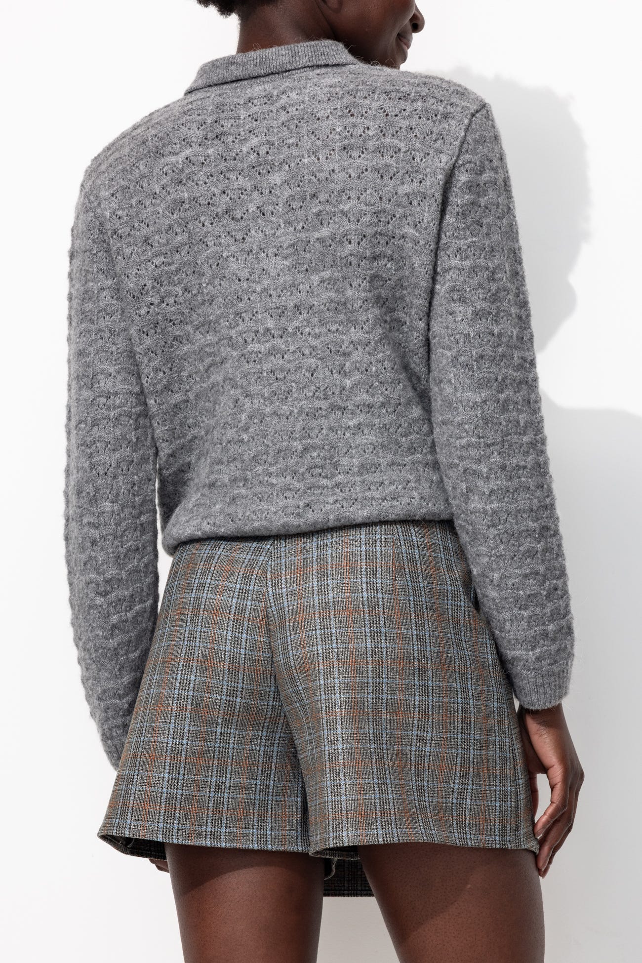 Jupe-short à carreaux Femme