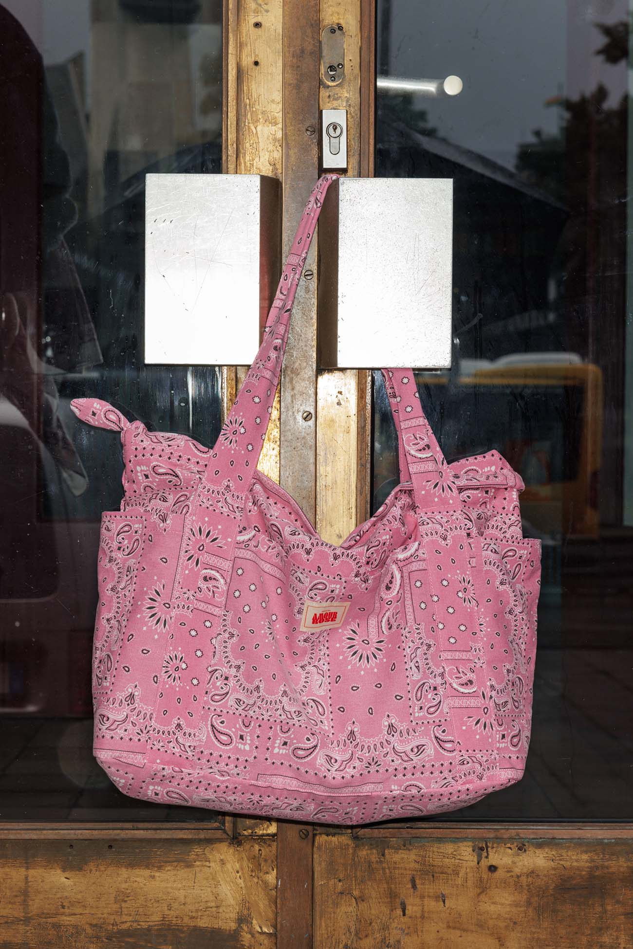 Grand sac en toile AMOUR ROSE - Rose