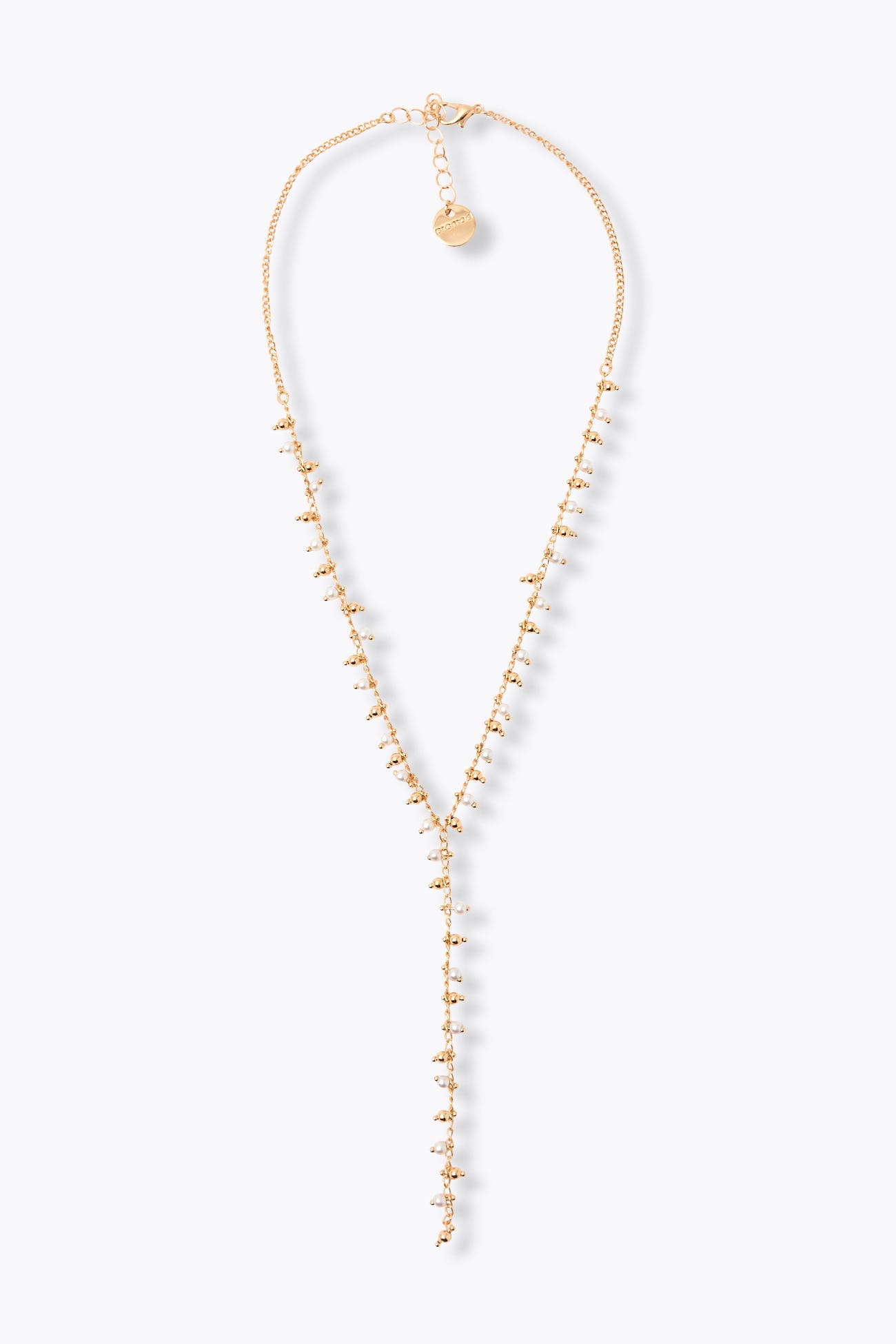 Y-shape short necklace