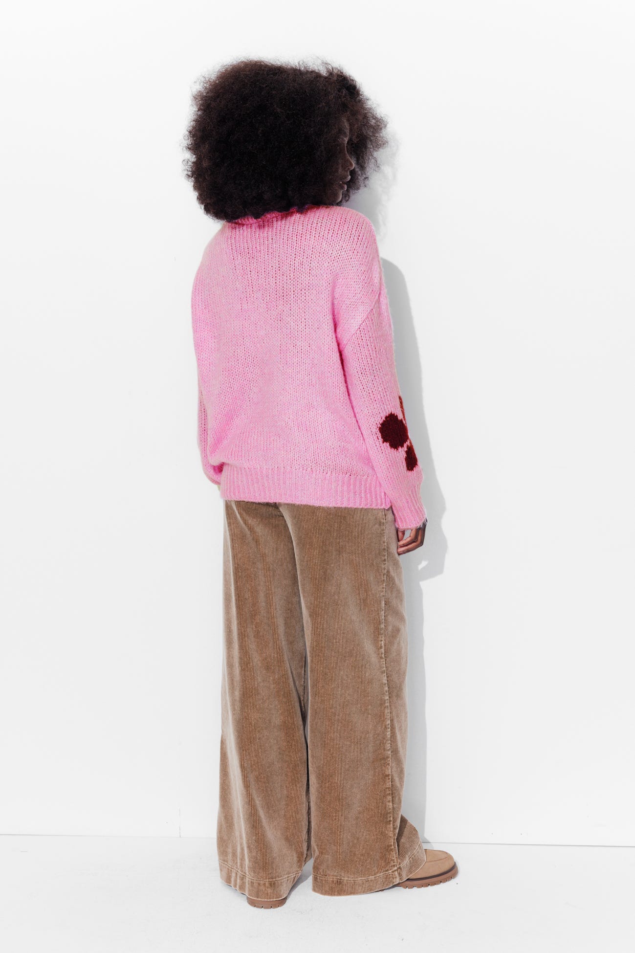 Pull à fleurs Femme