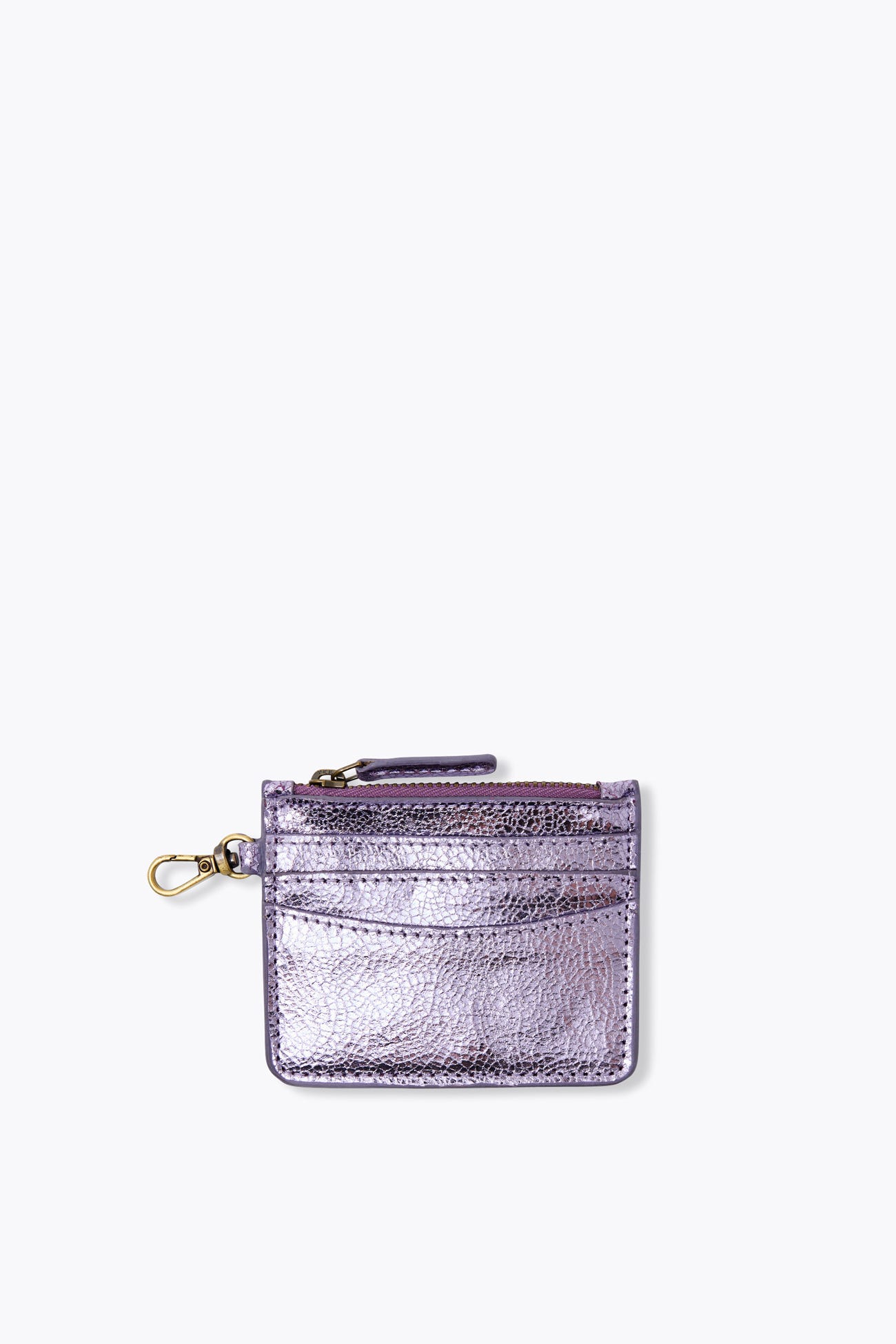 Porte-cartes en cuir irisé