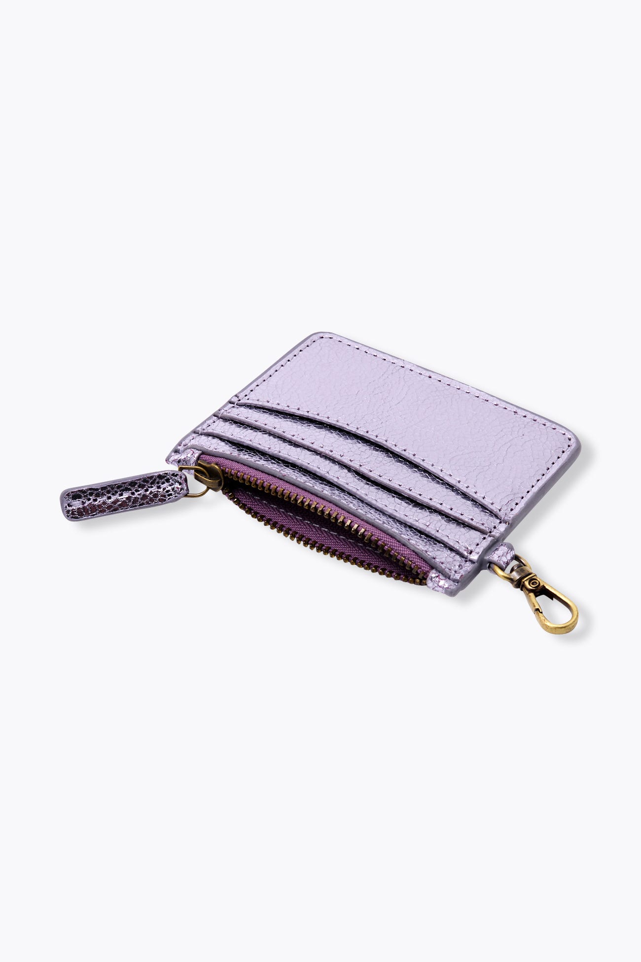 Porte-cartes en cuir irisé