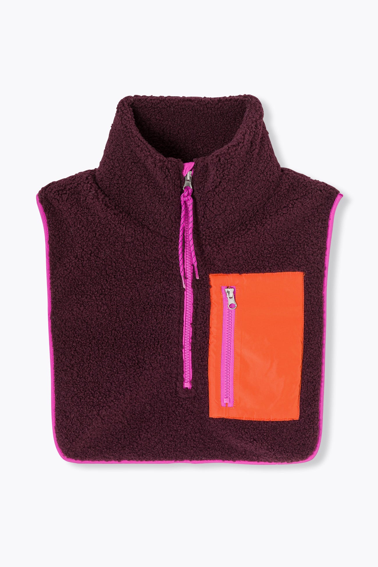 Removable fleece neckline