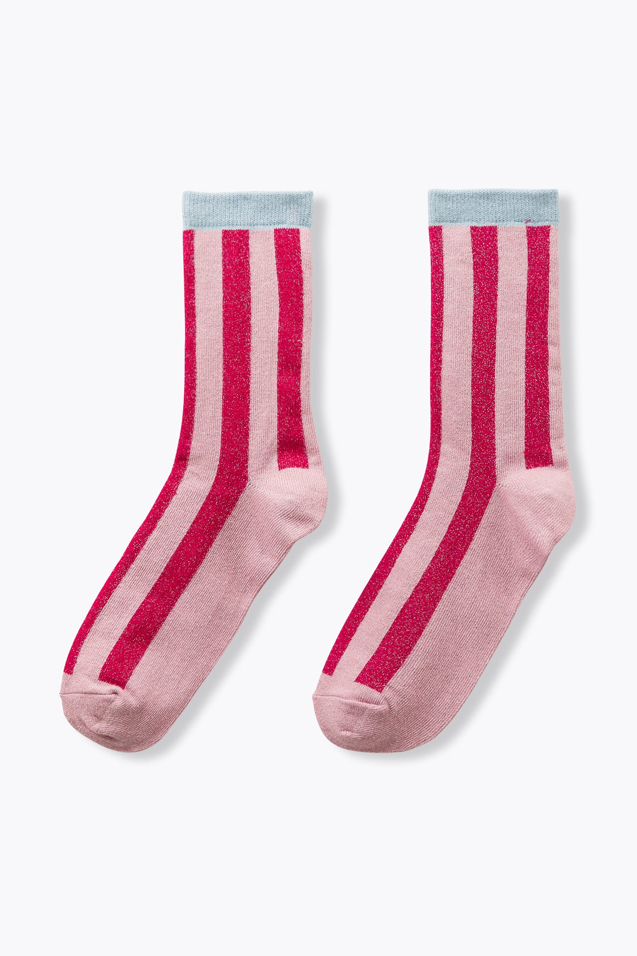 Brokatowe skarpetki w paski