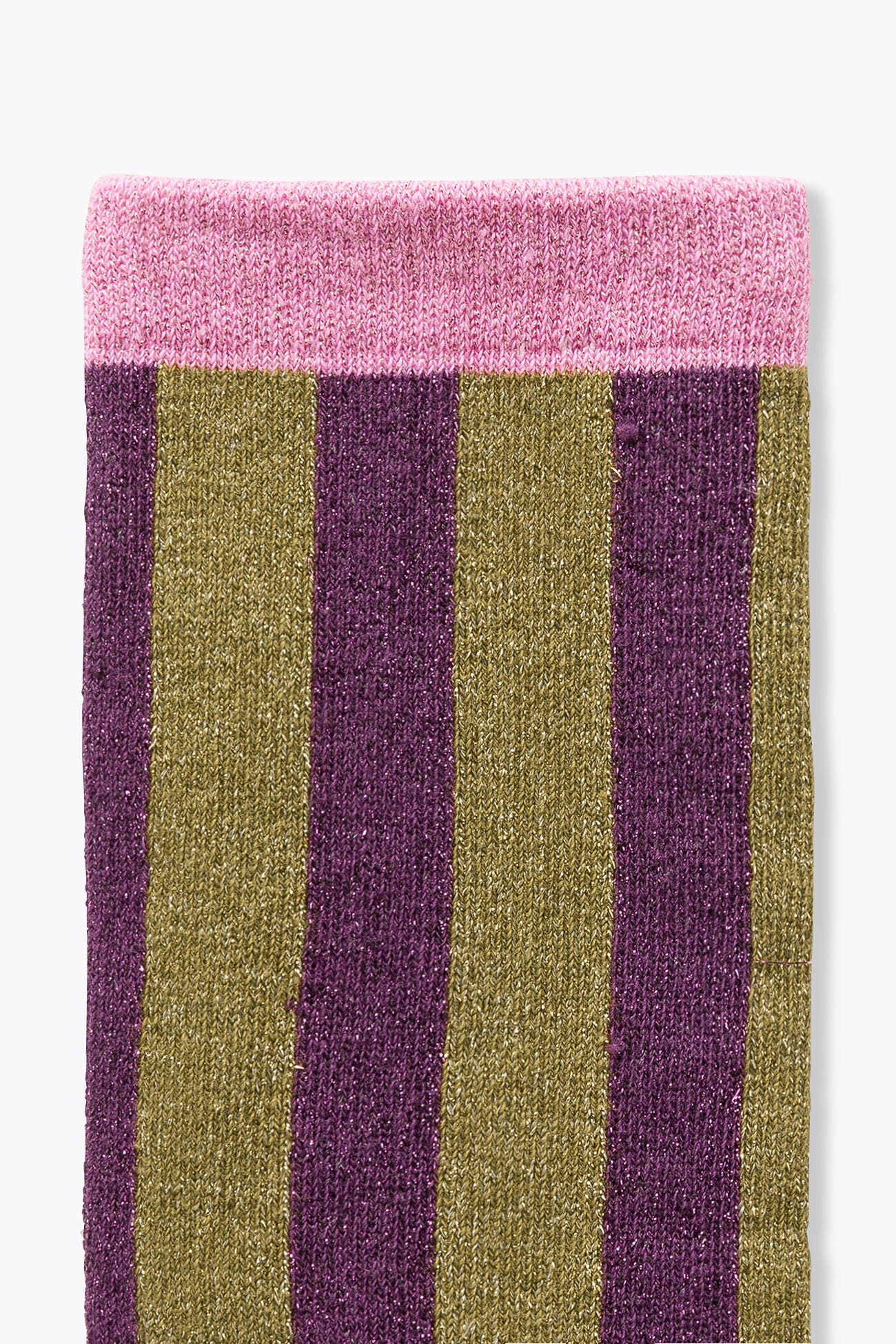 Brokatowe skarpetki w paski