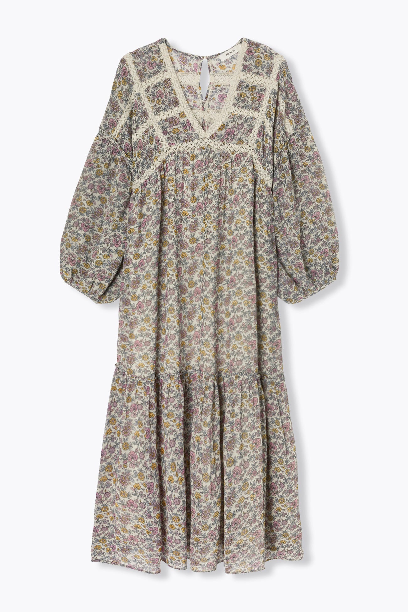 Robe longue à fleurs Femme