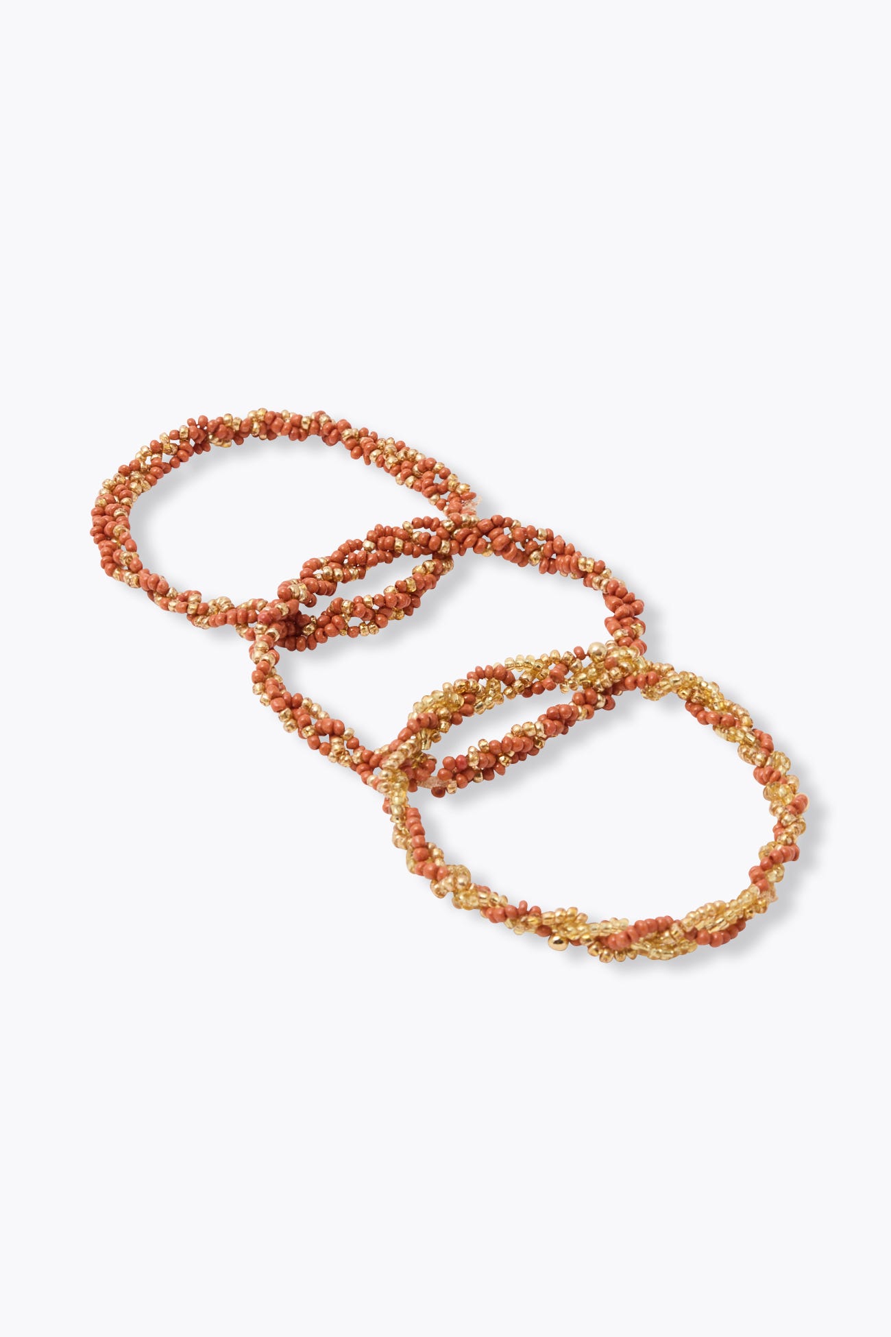 3 bracelets de perles Femme