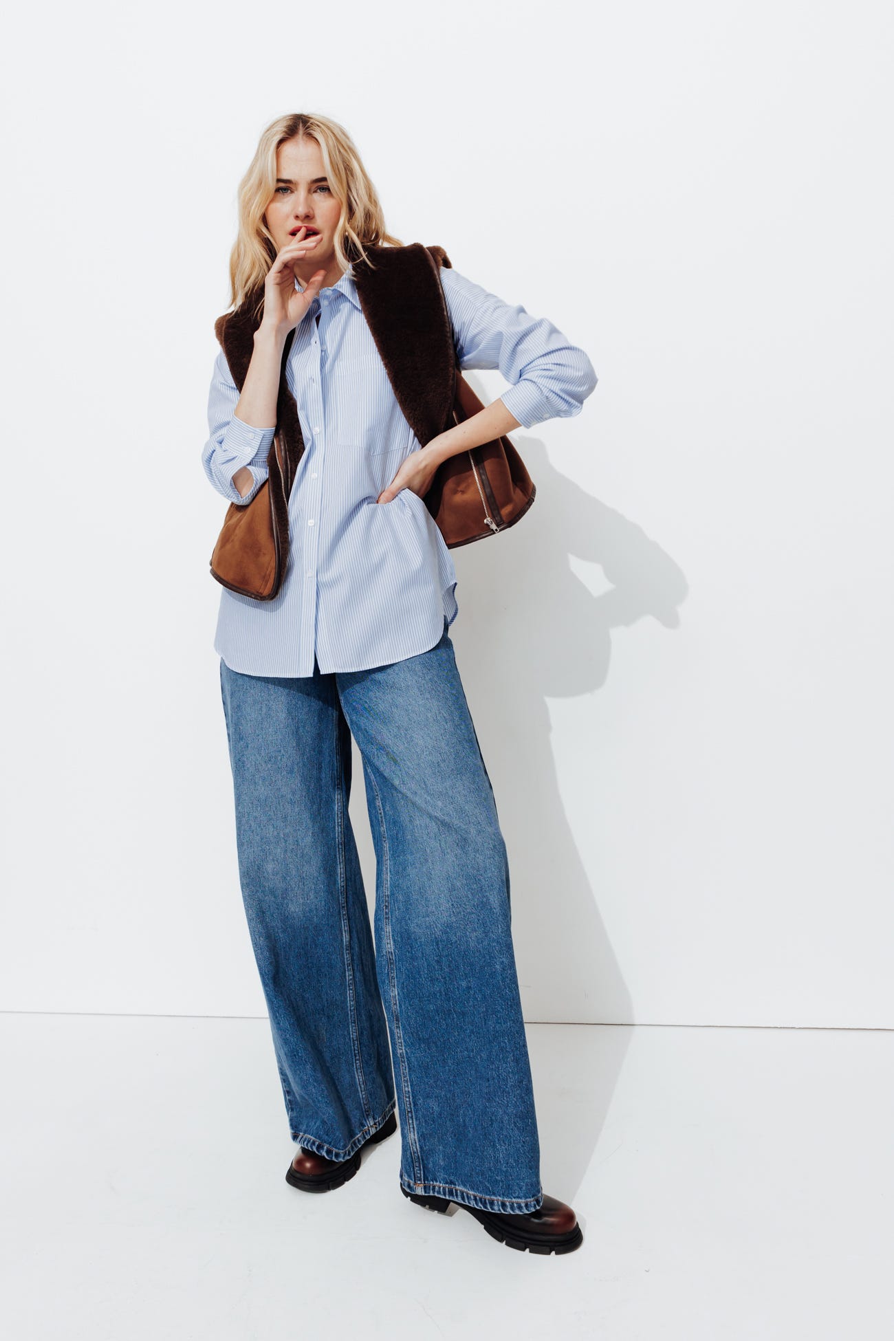 Camisa maxi lisa