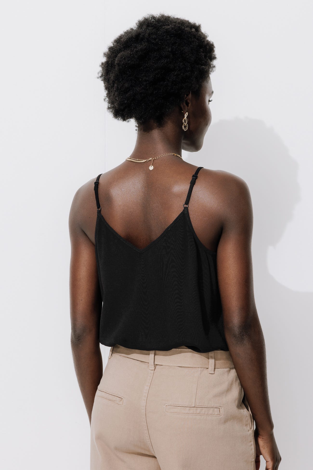 Patterned strappy top