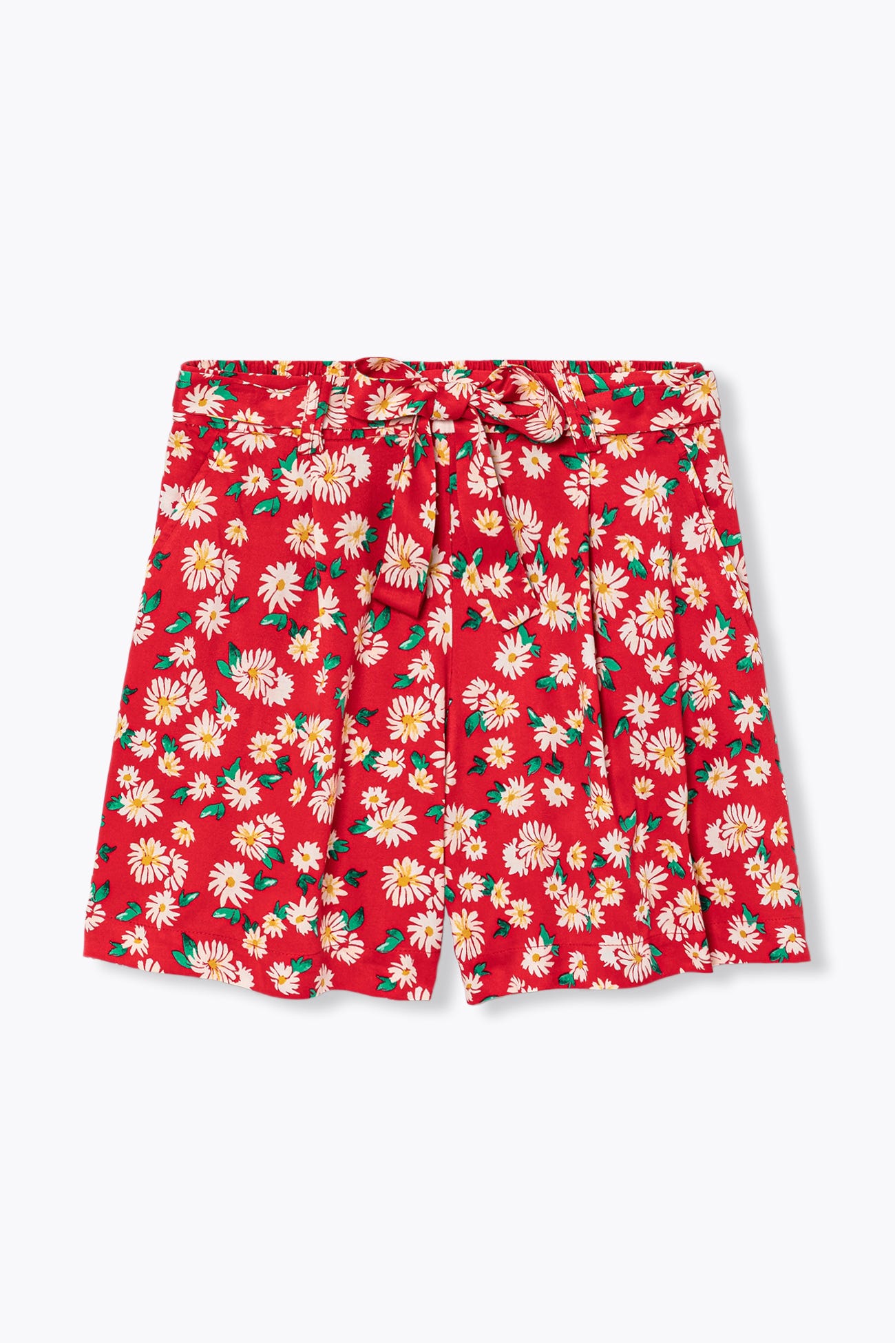 Eco-design high-waist shorts