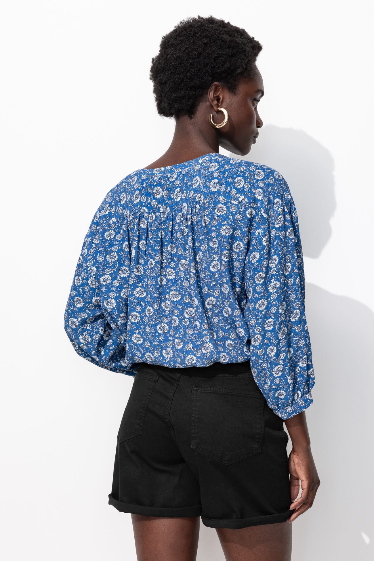 Short en toile unie Femme