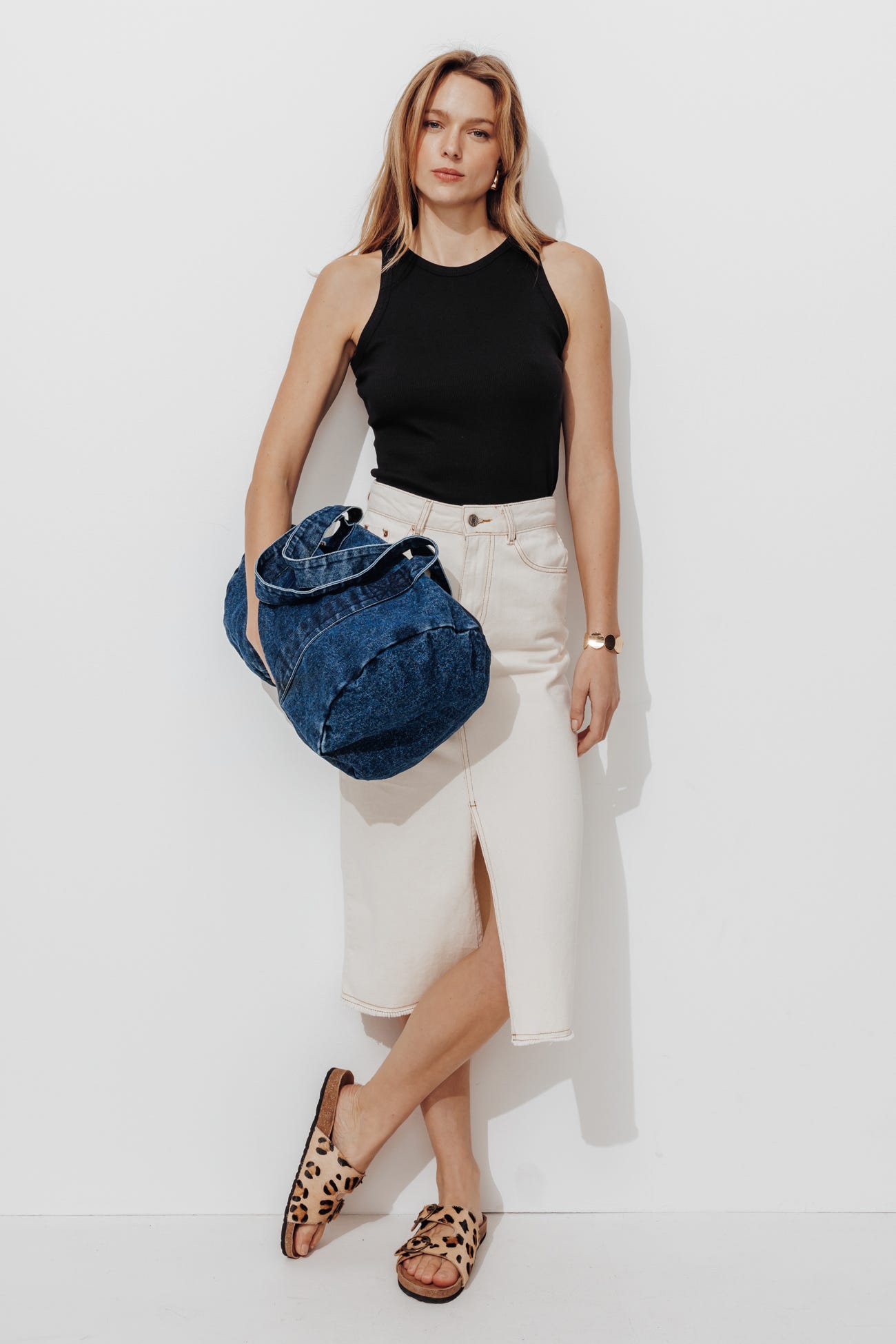 Top algodón canalé