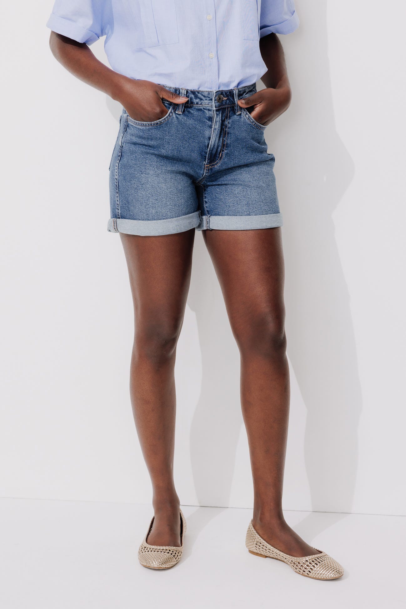 Short en jean Femme
